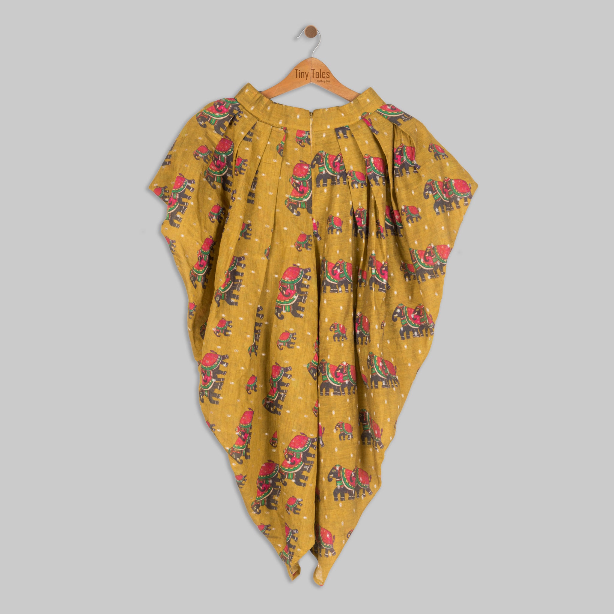 Tie Up Crop Top with Dhoti Pants - 9 Yrs