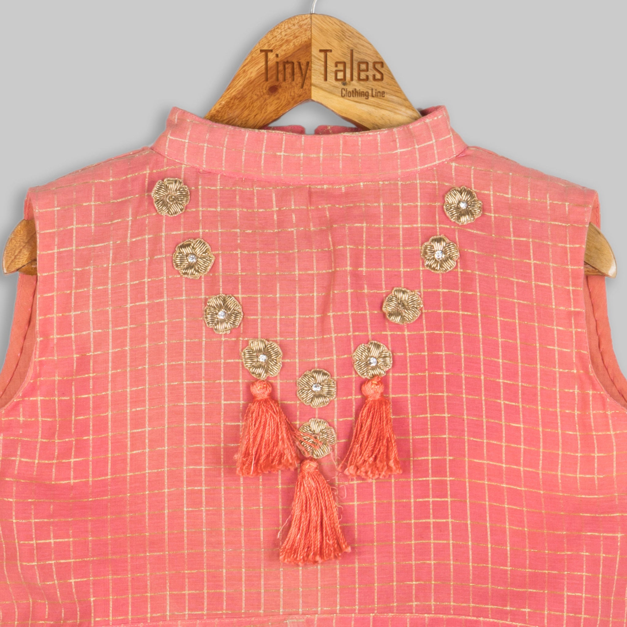 Tie Up Crop Top with Dhoti Pants - 9 Yrs