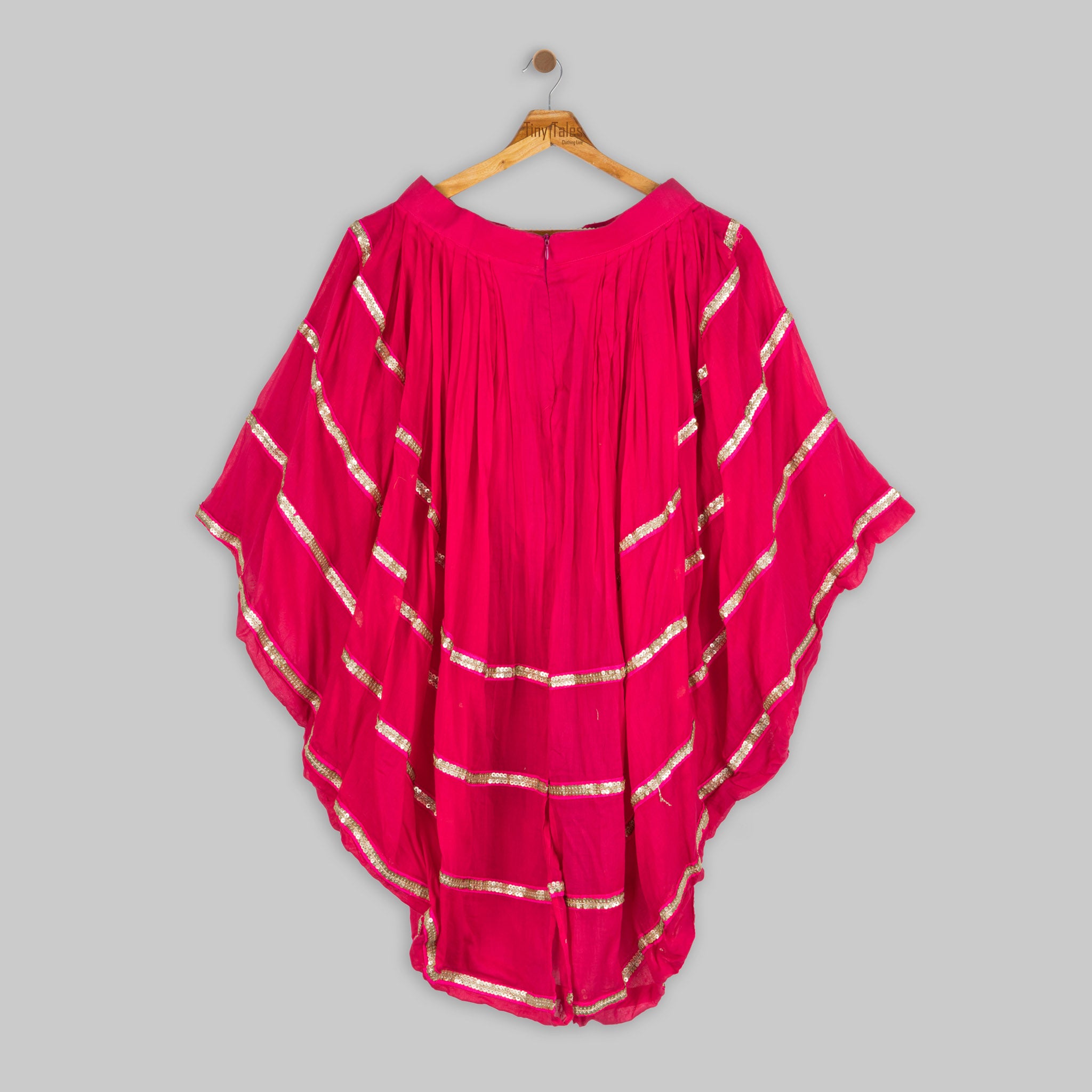 Lilac Kurta with Pink Dhoti Skirt - 10 Yrs