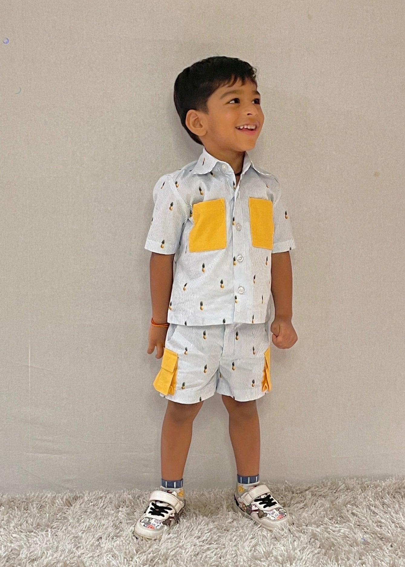 Pinstripe Pineapple Set