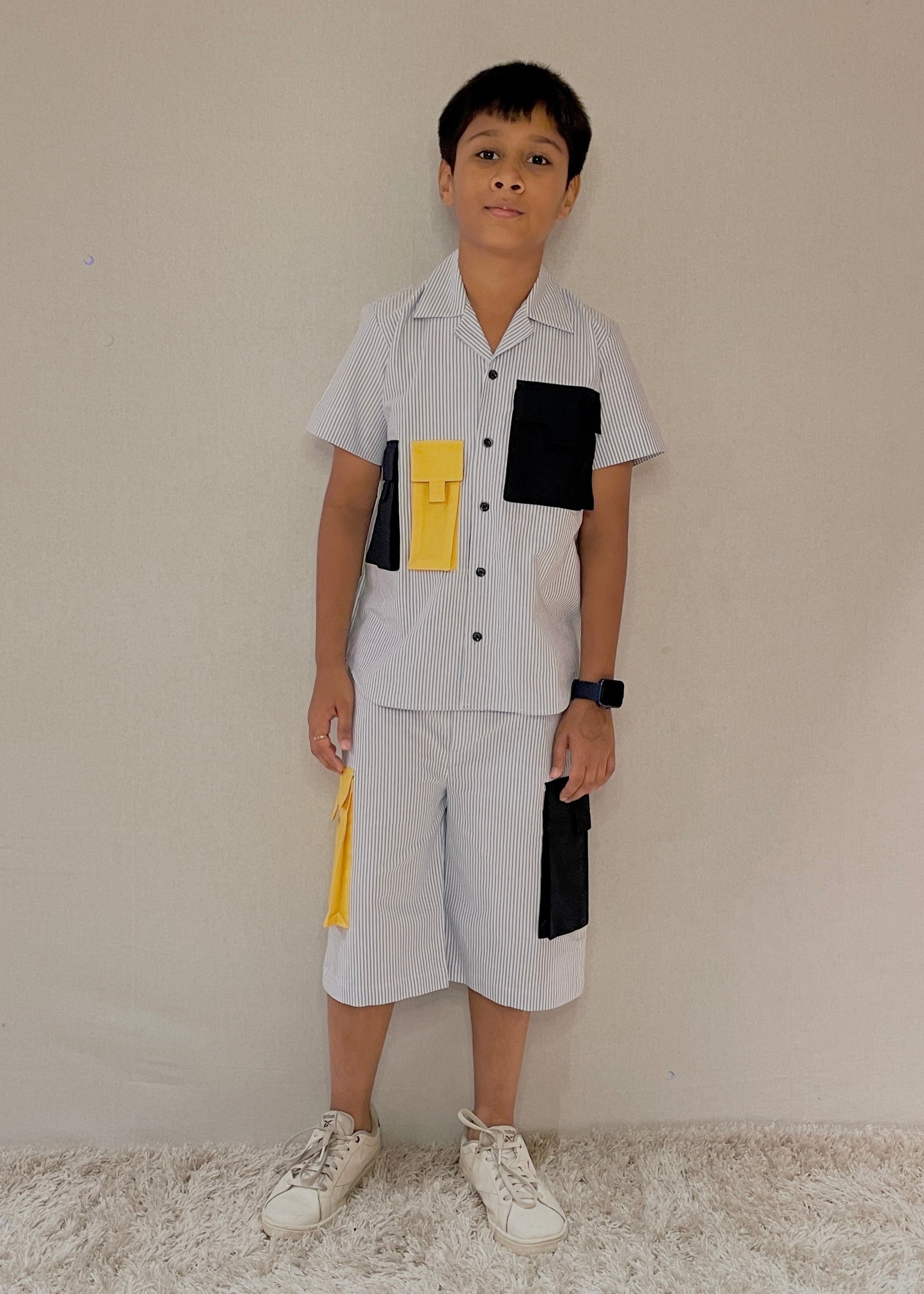 Pinstriped Pop Pockets Set