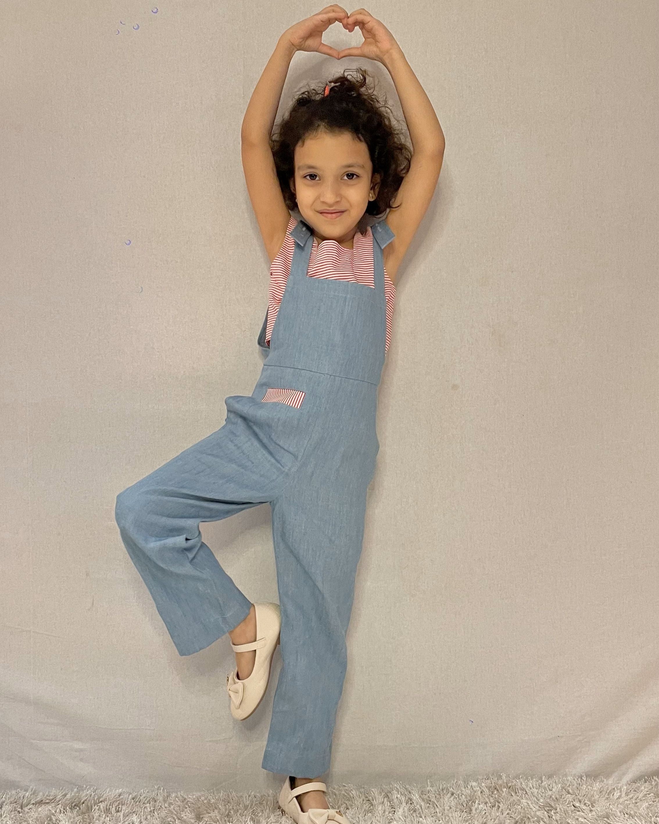 Denim Overall Set