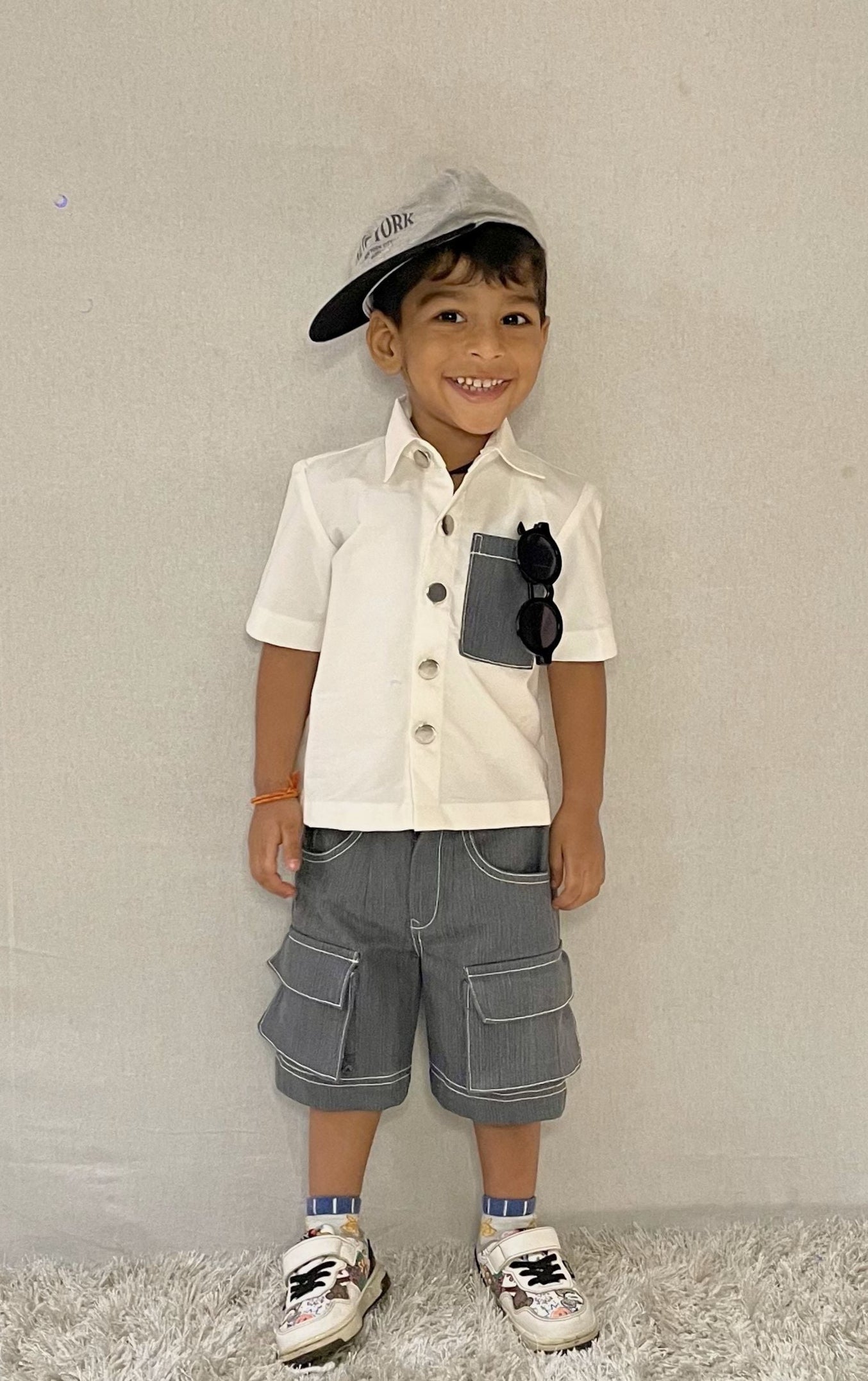 Ash Cargo Shorts Set