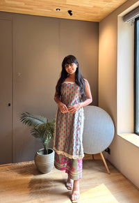 Chanderi Printed Kurta Set