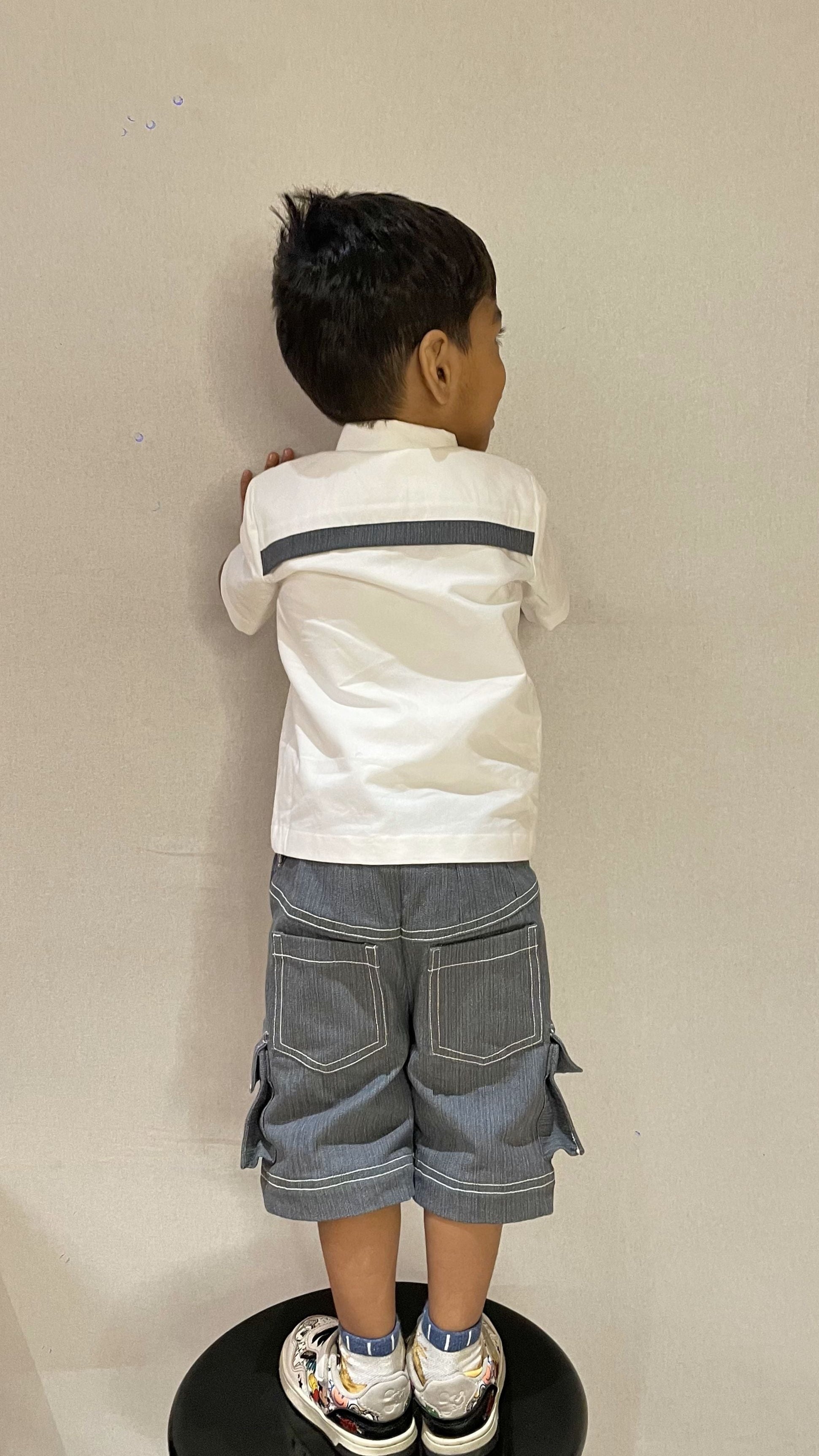 Ash Cargo Shorts Set