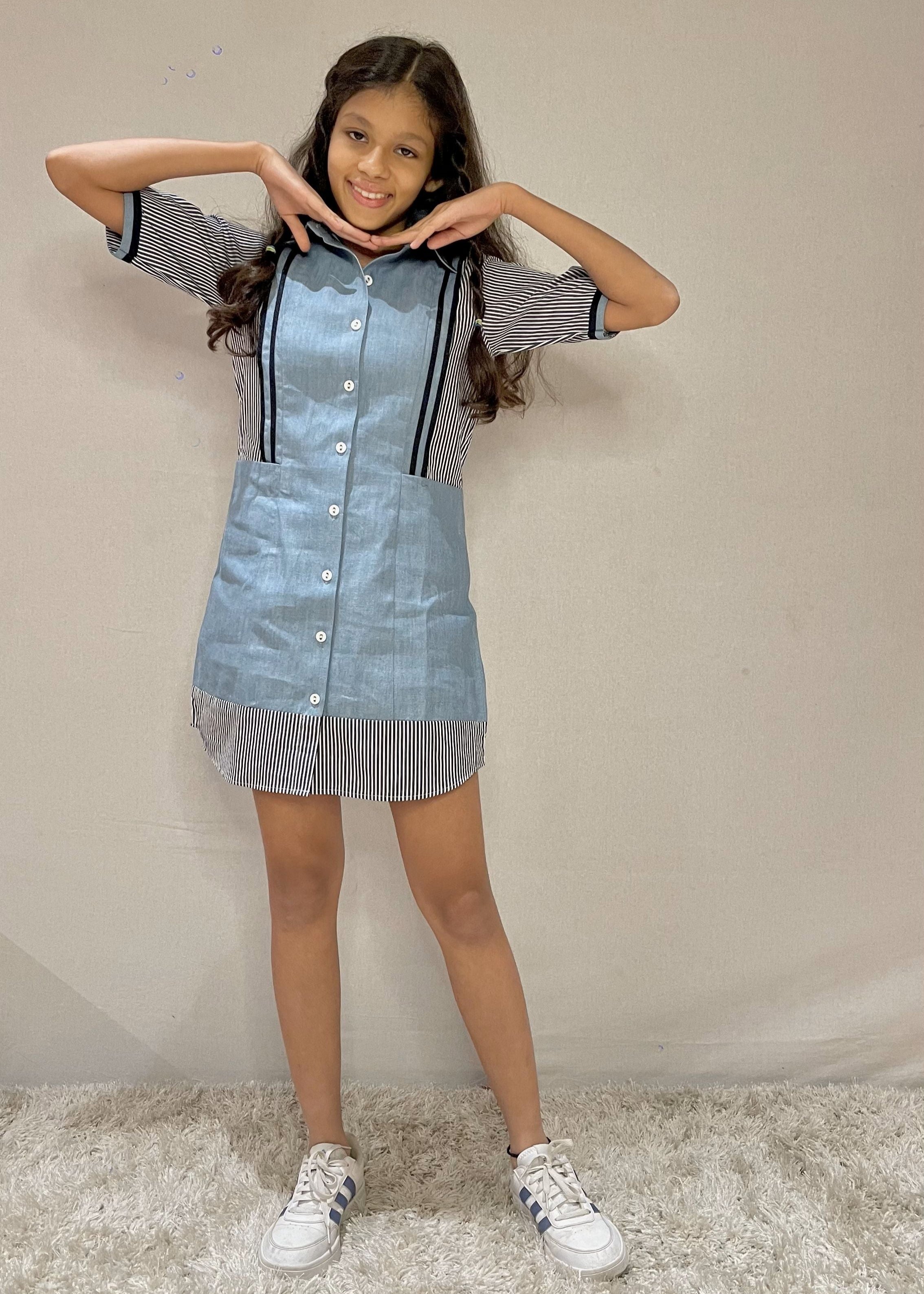 Royal Striped Dress – tinytaleswb1