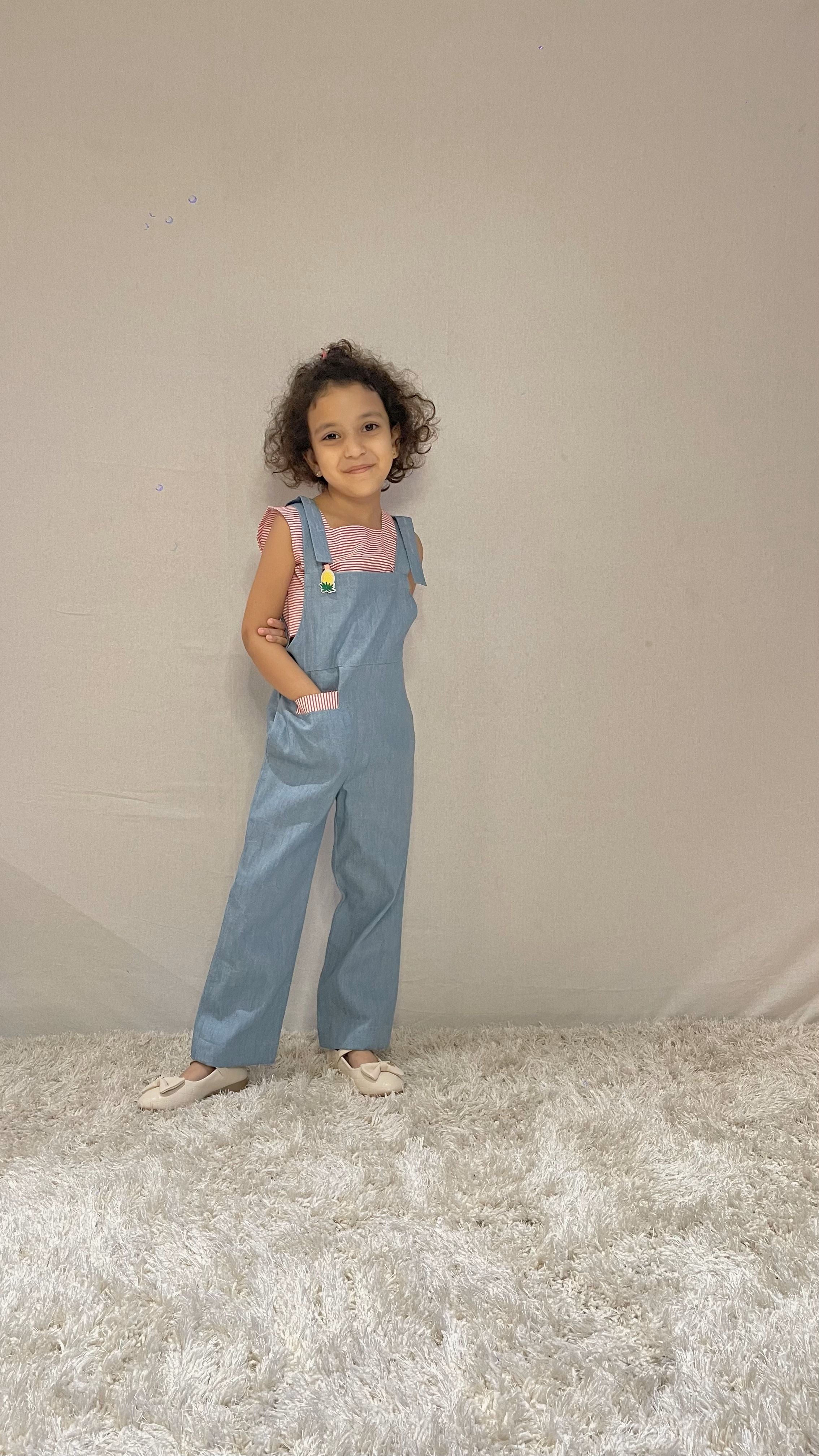 Denim Overall Set