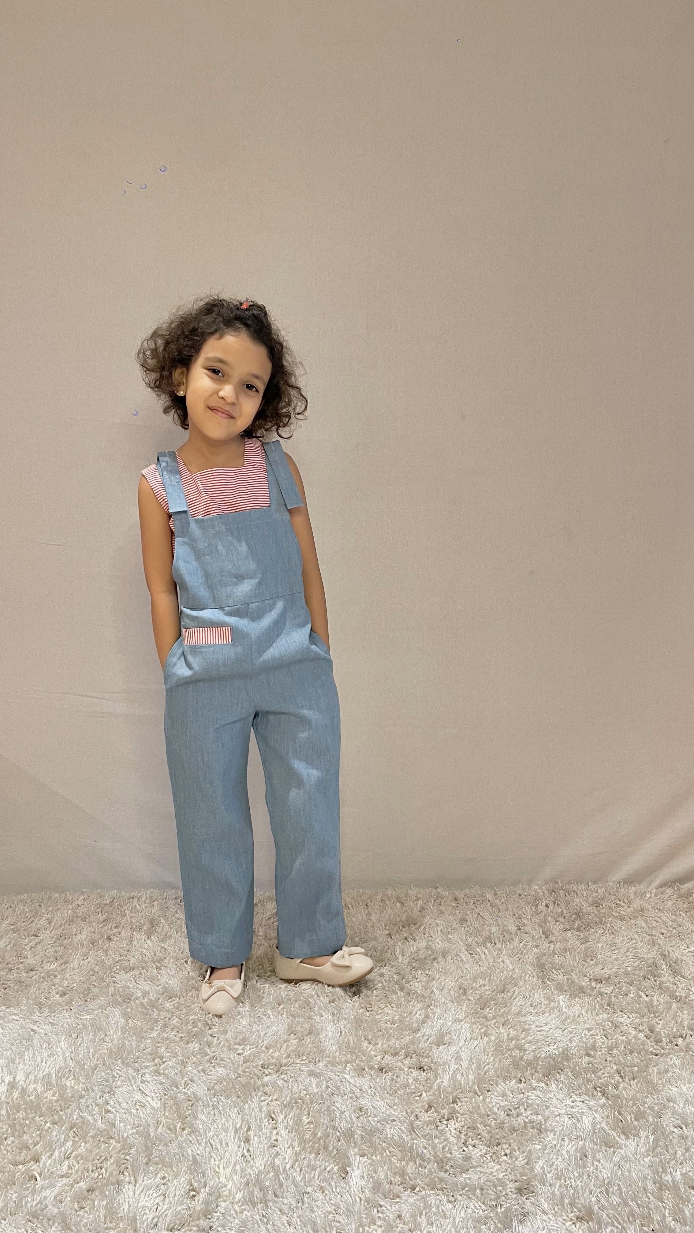 Denim Overall Set