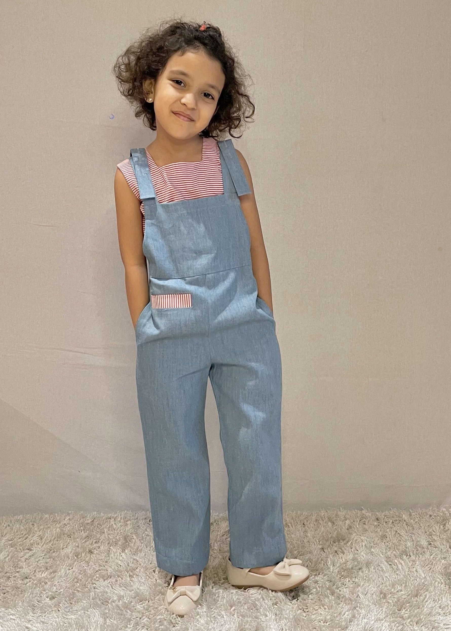 Denim Overall Set