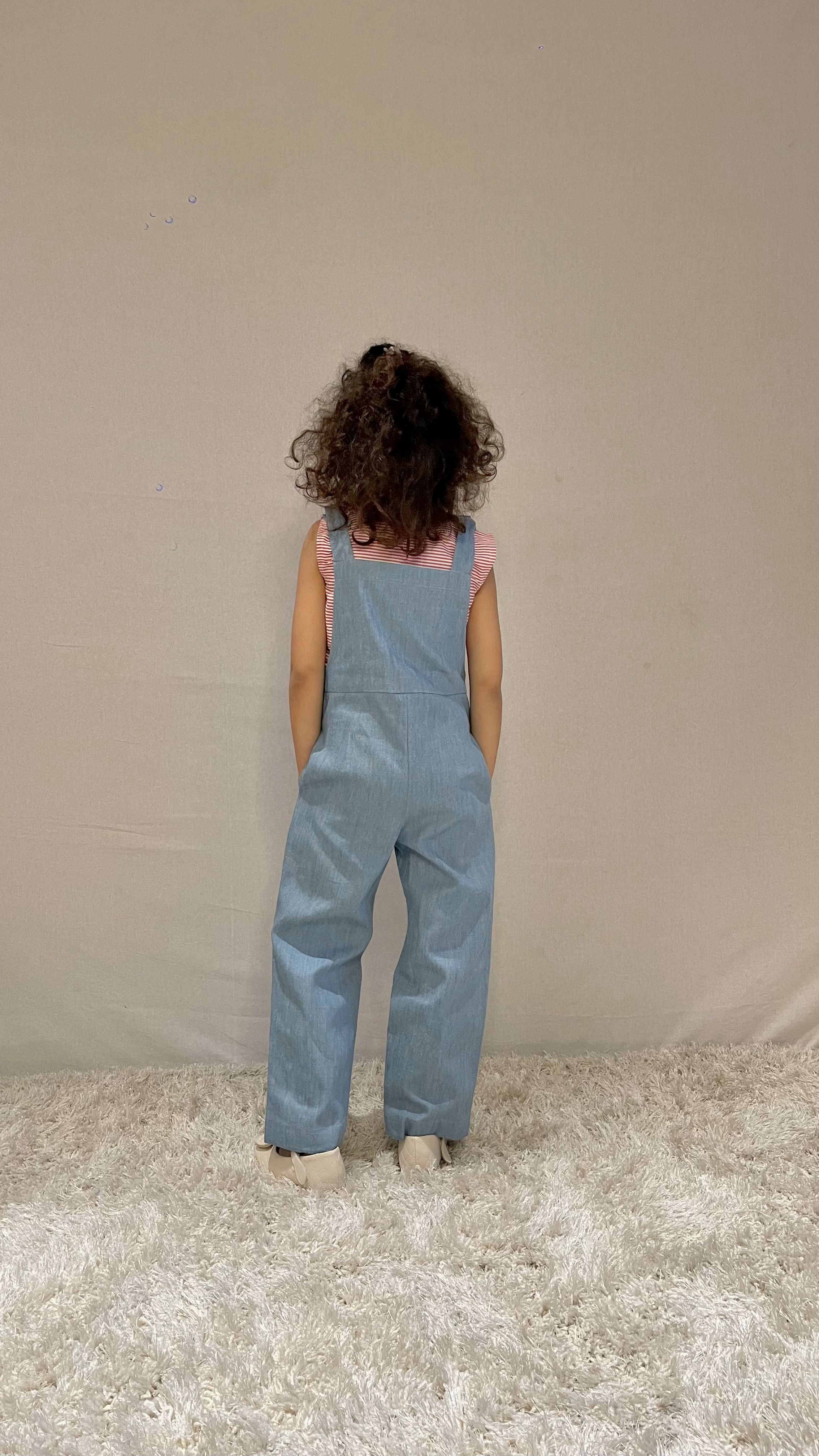 Denim Overall Set