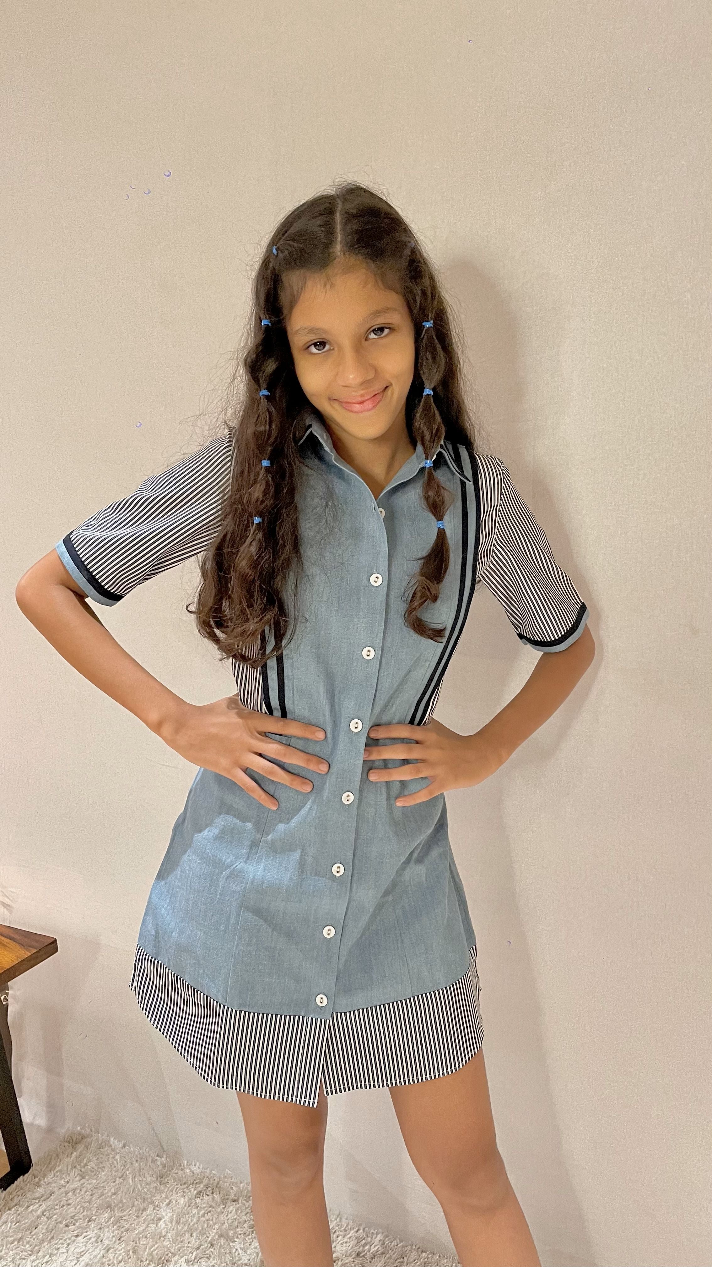 Royal Striped Dress