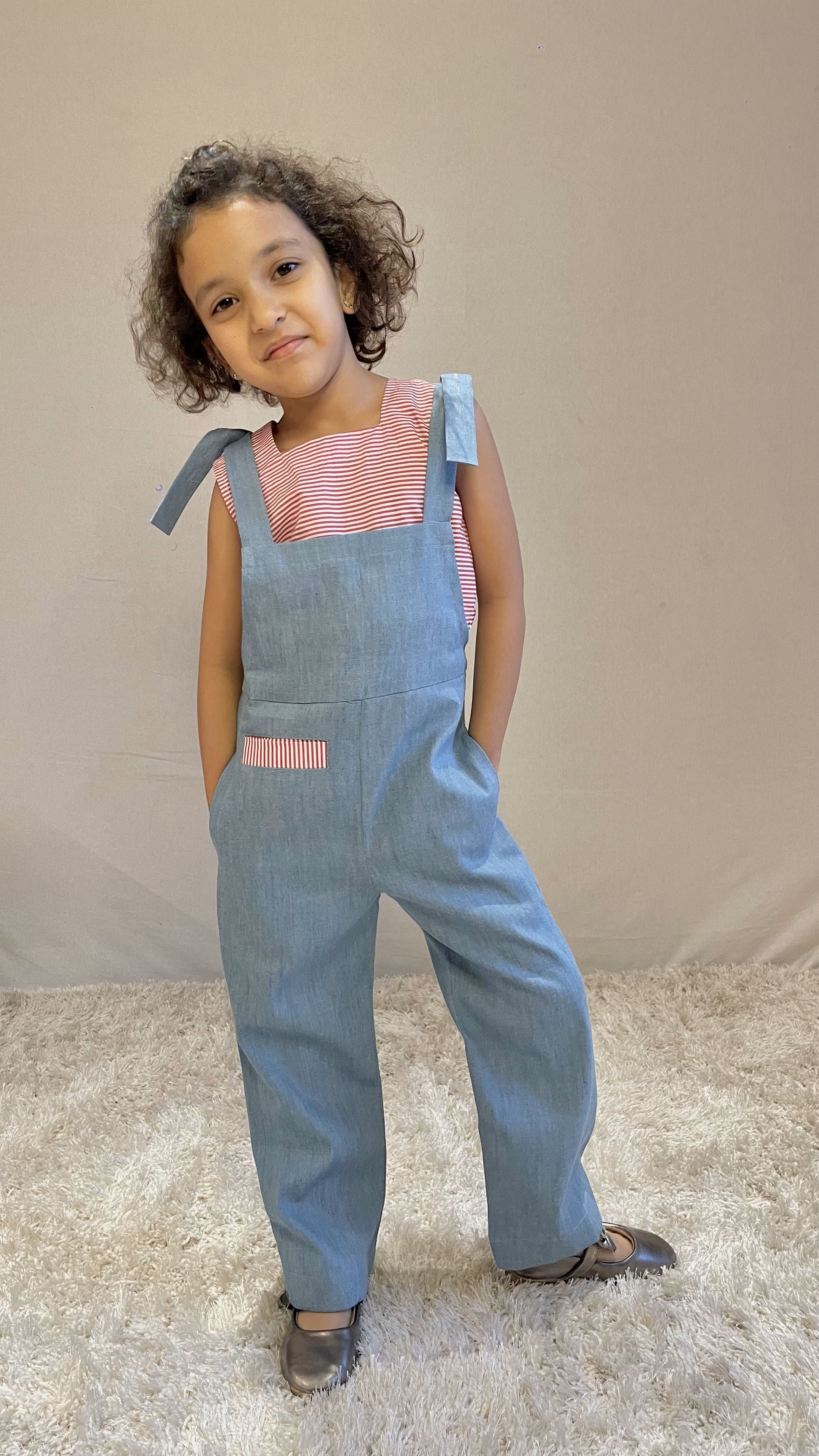 Denim Overall Set