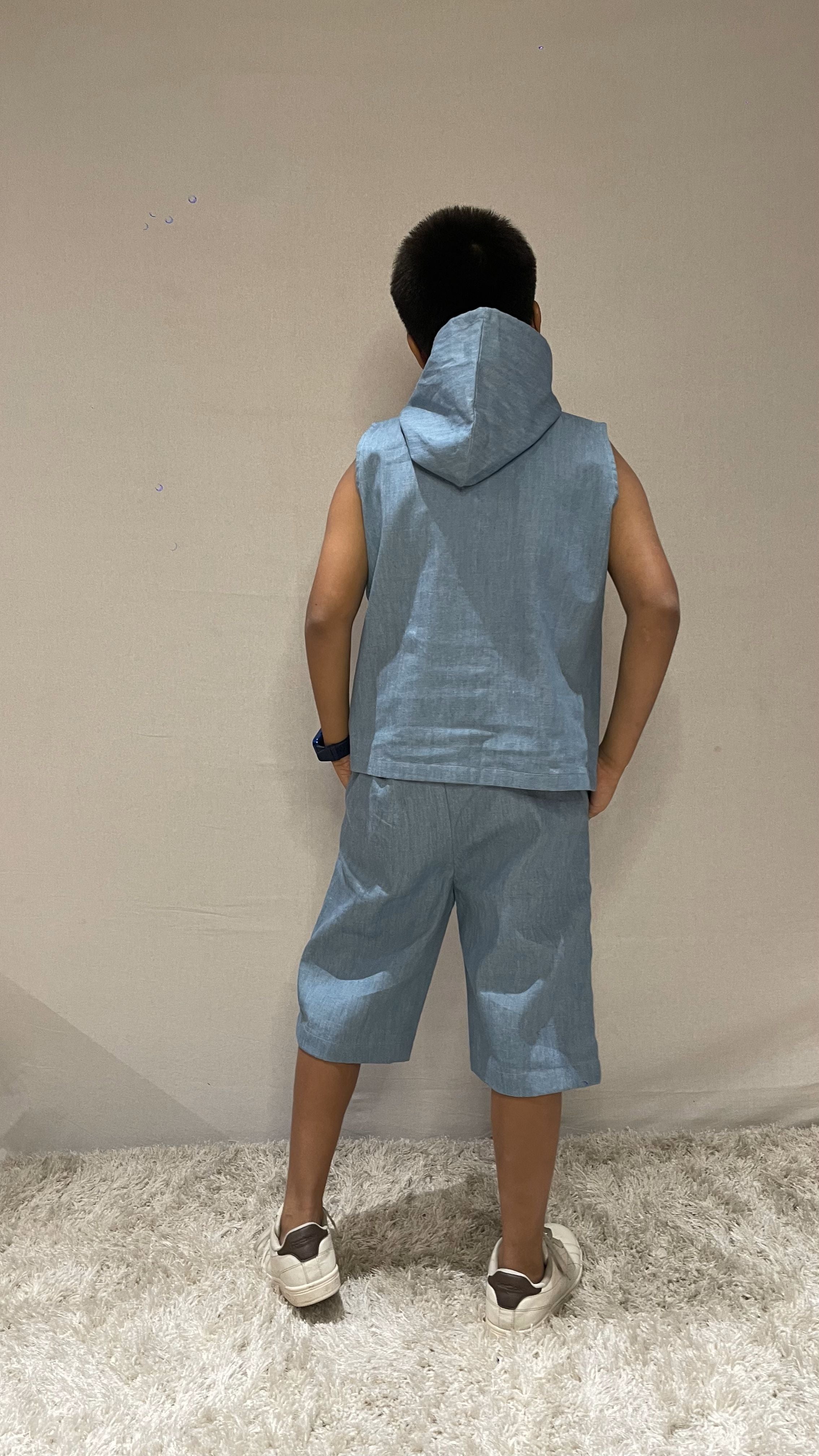 Denim Hood Set