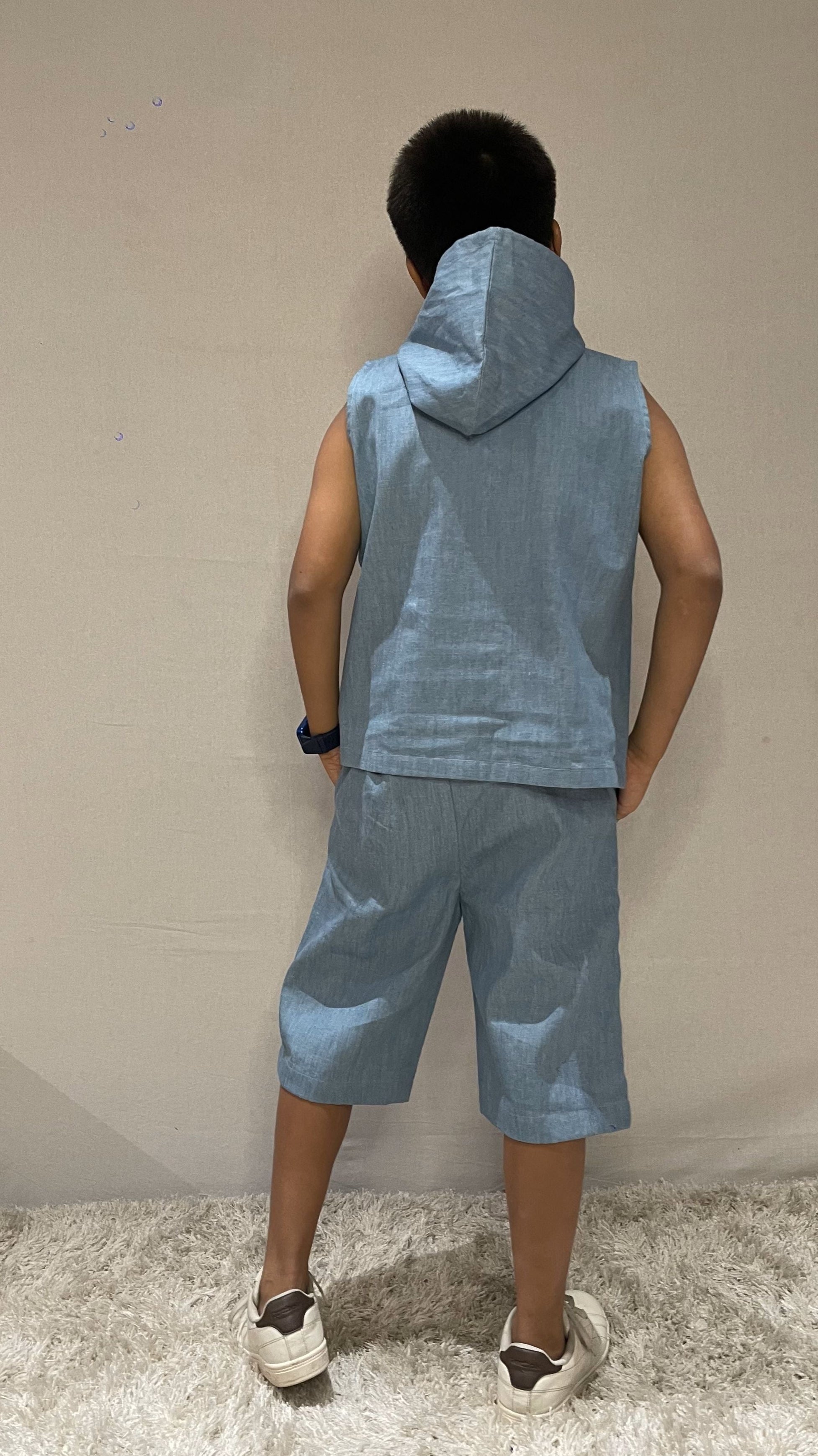 Denim Hood Set