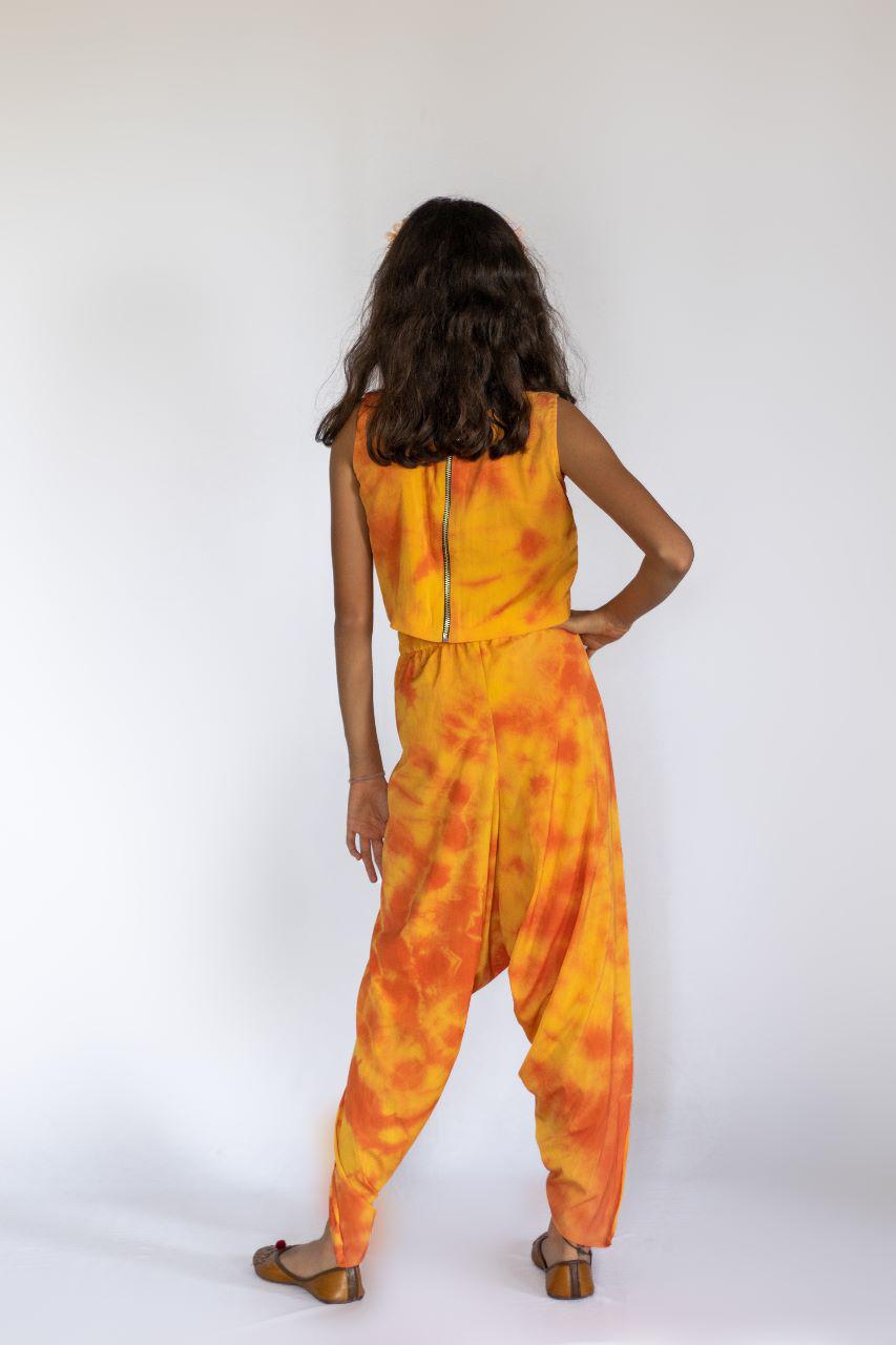 Orange Tie & Dye Set - 12 Yrs
