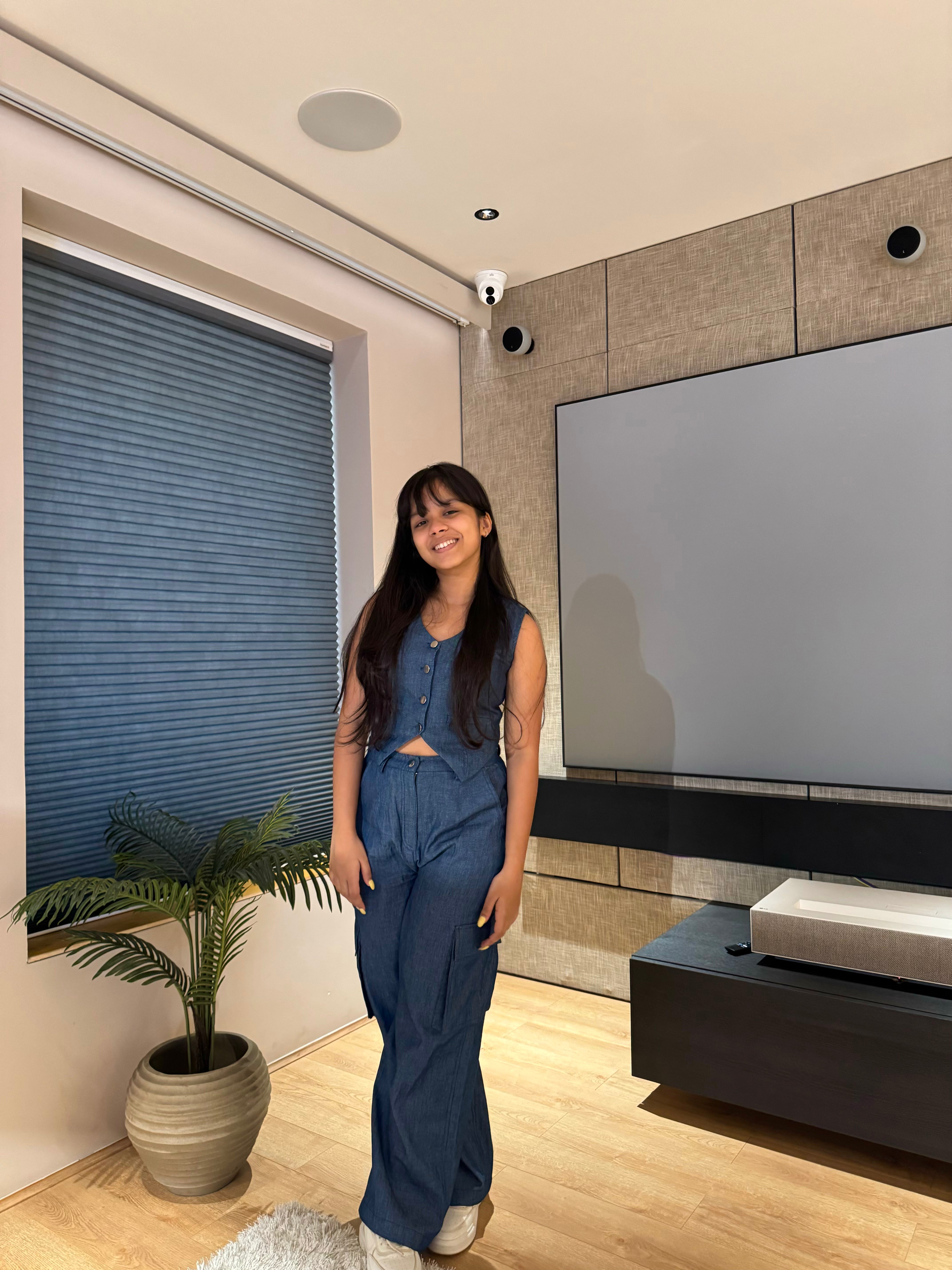 Blue Denim Waistcoat With Cargo Pants