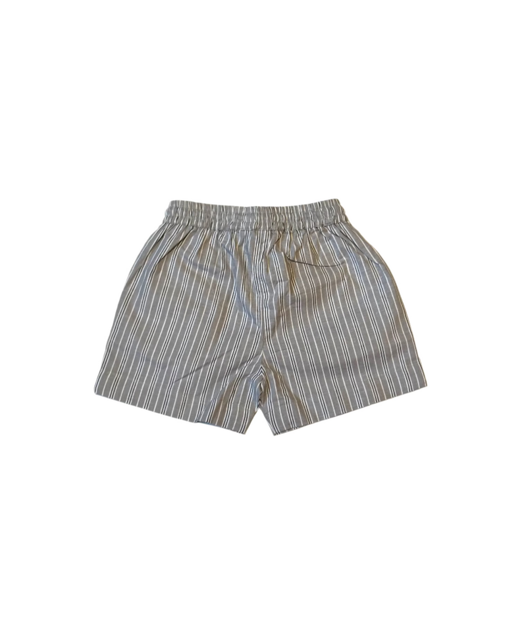 Grey Stripes Waistcoat With Shorts