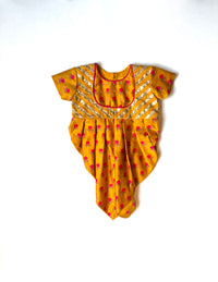 Mustard Printed Dhoti Suit