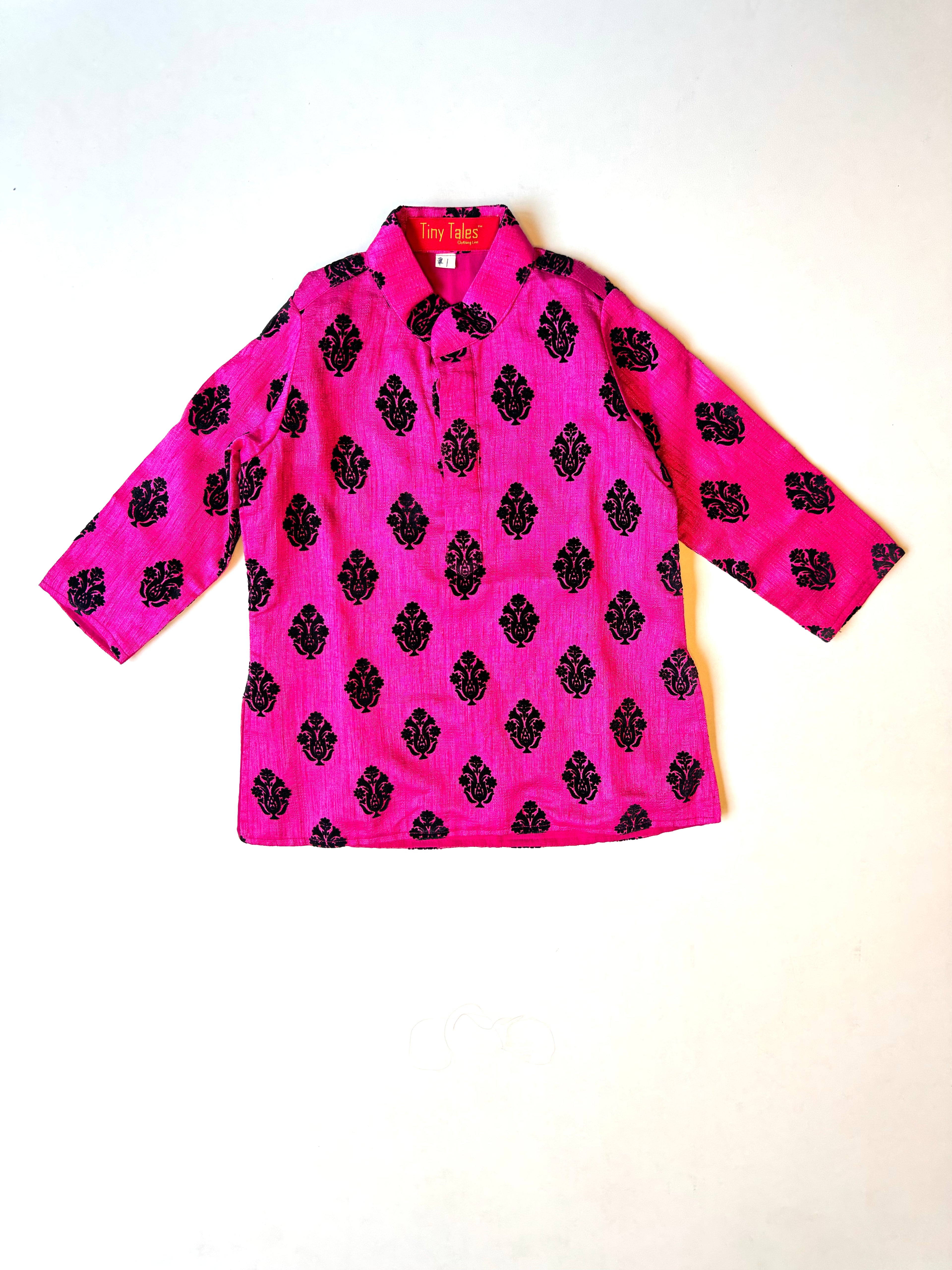 Pink Printed Kurta
