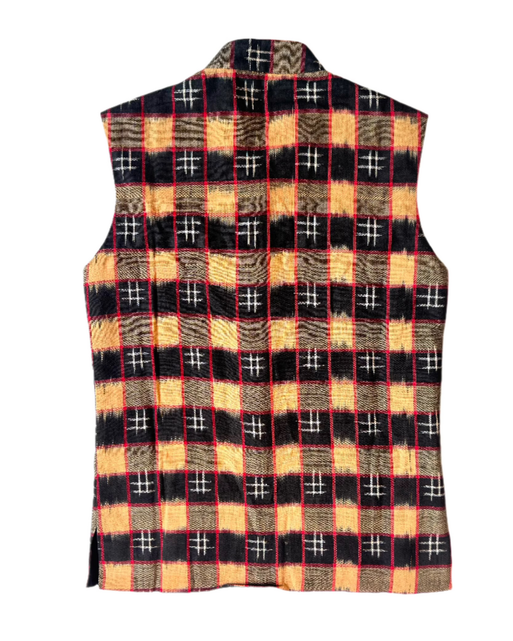 Black Checkered Waistcoat