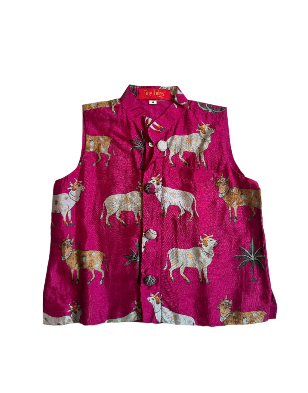 Cow Printed Waistcoat