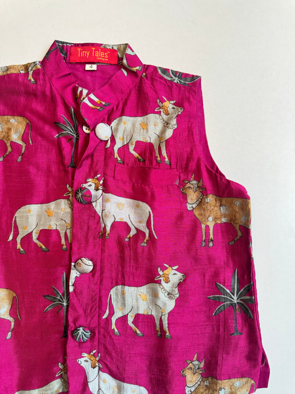 Cow Printed Waistcoat