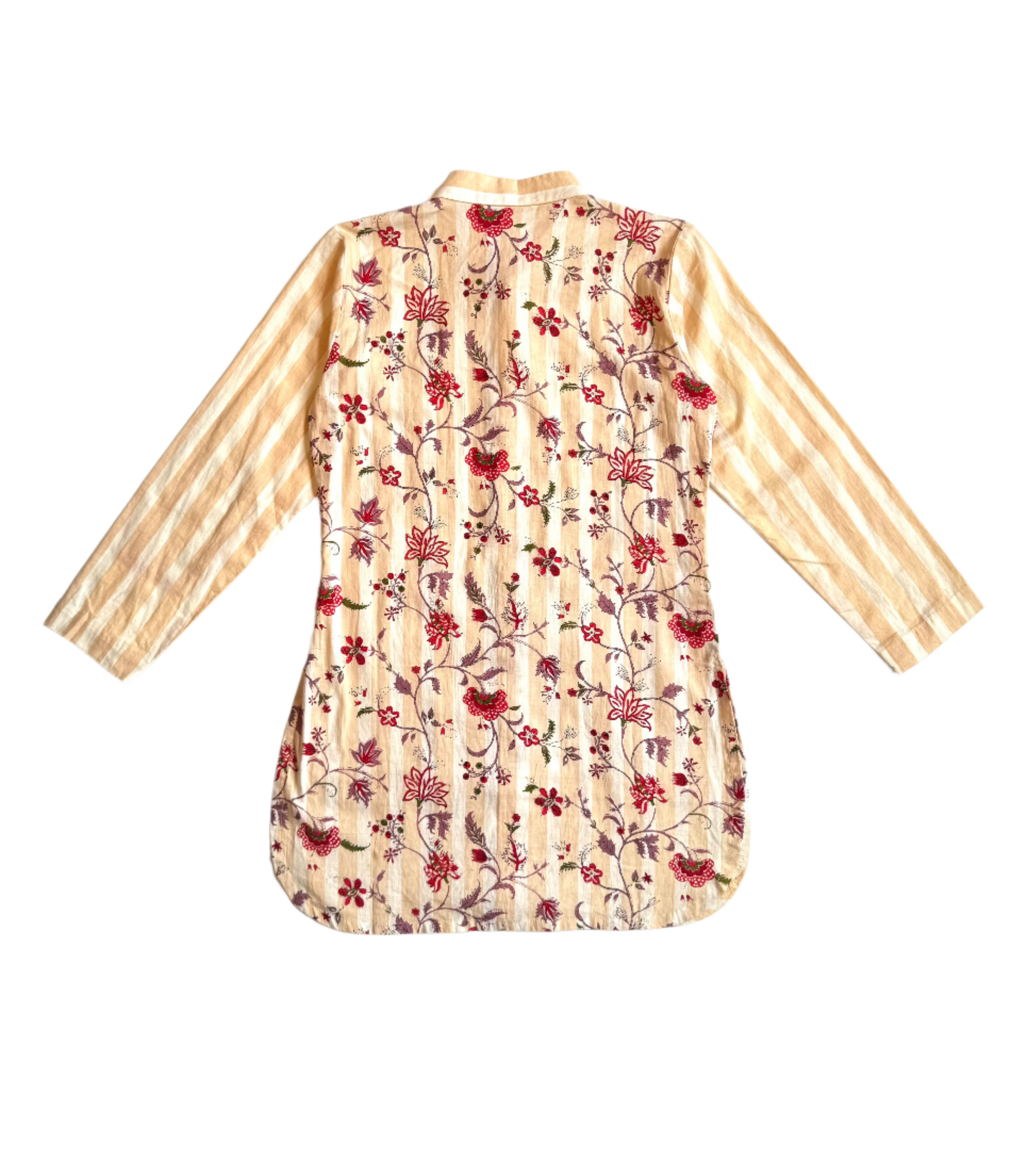 Off White Floral Kurta Set