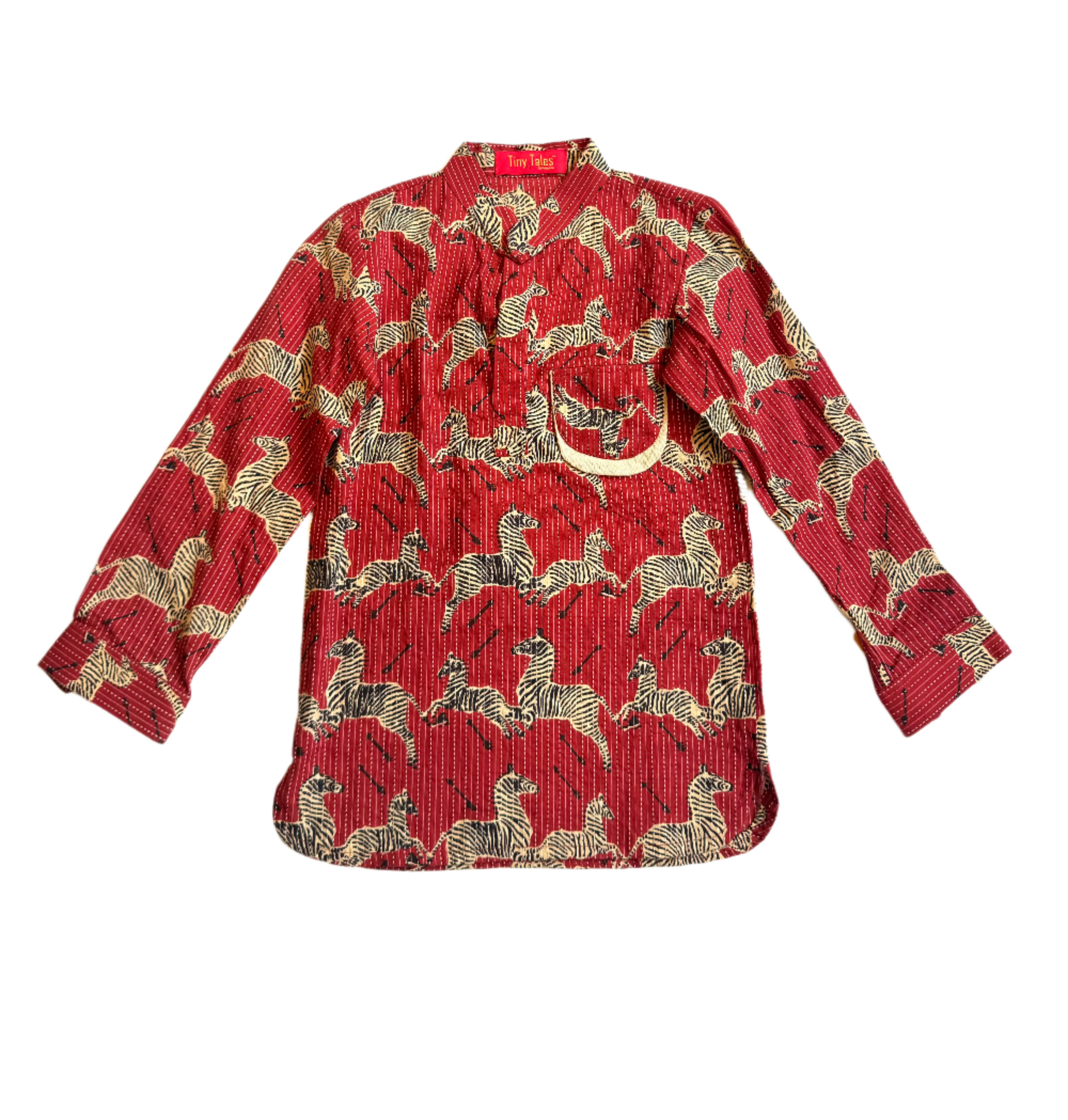 Zebra Printed Kurta Set
