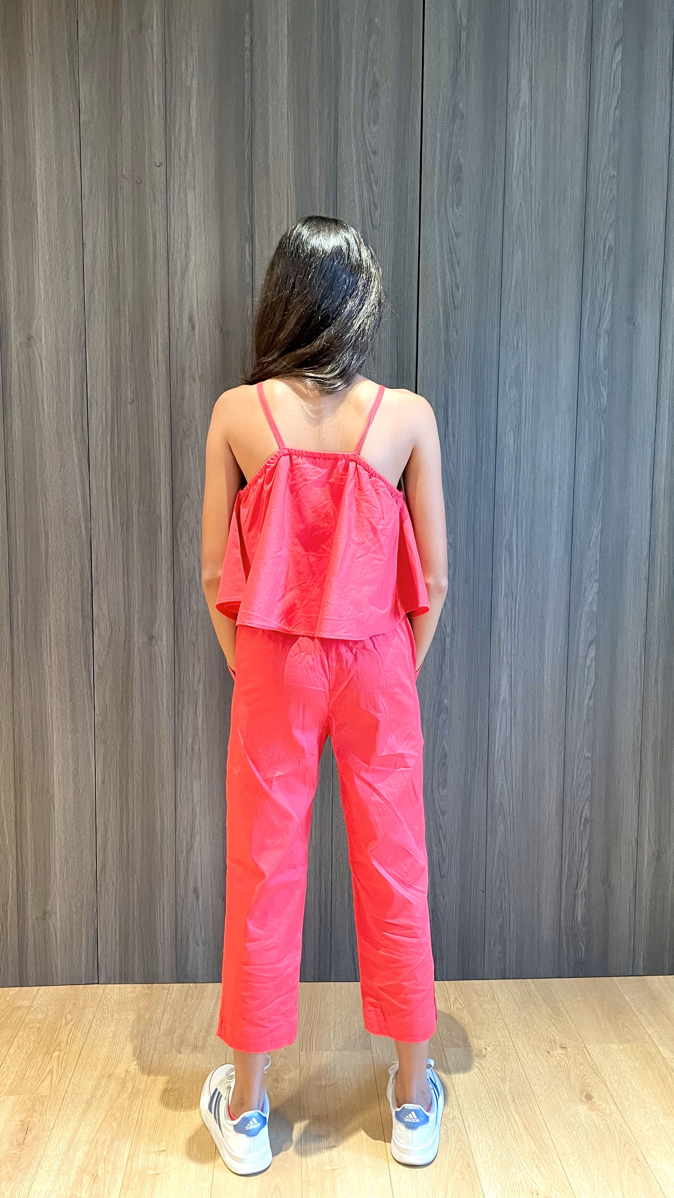 Pink Flap Jumpsuit