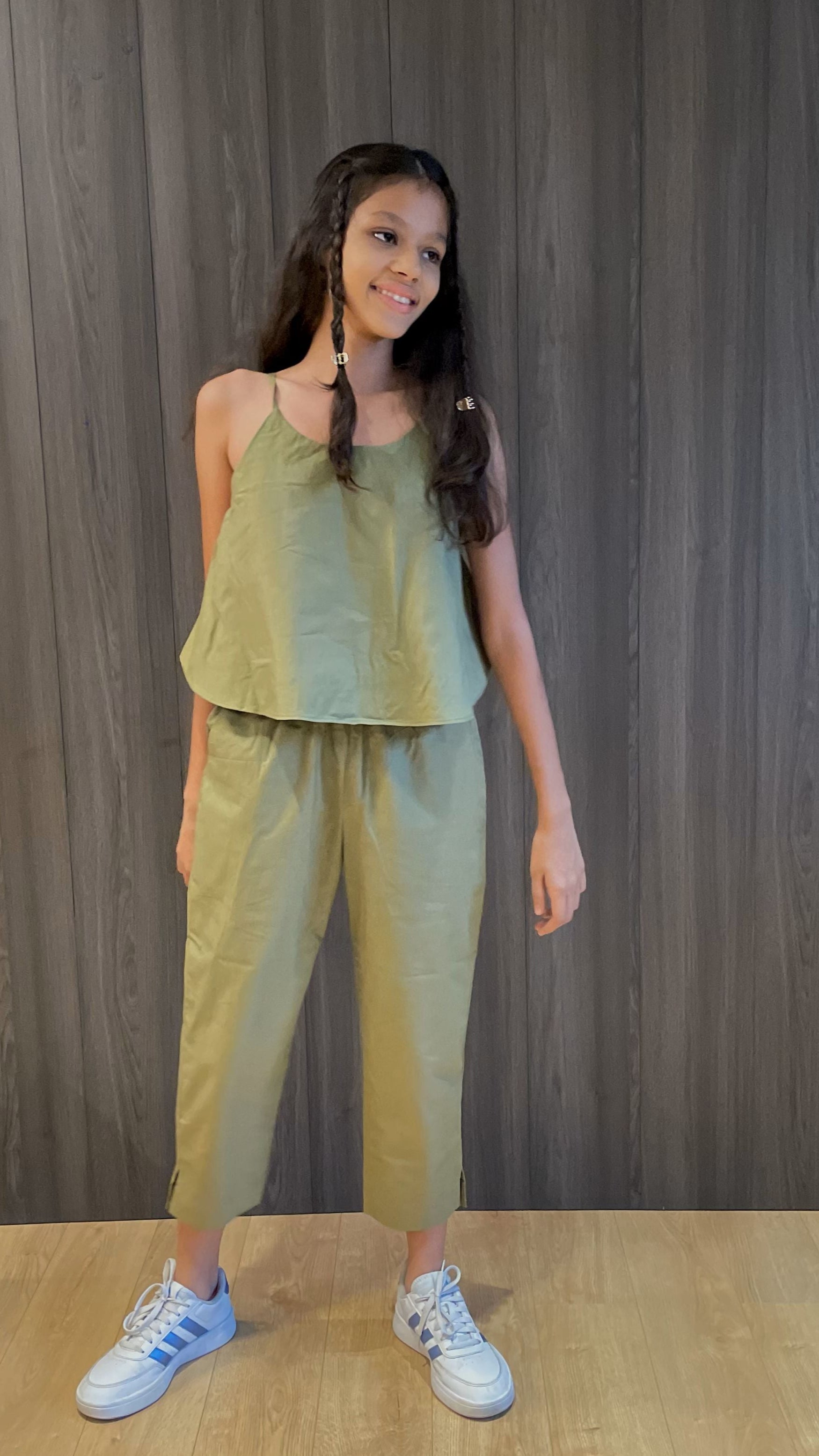 Olive Flap Jumpsuit