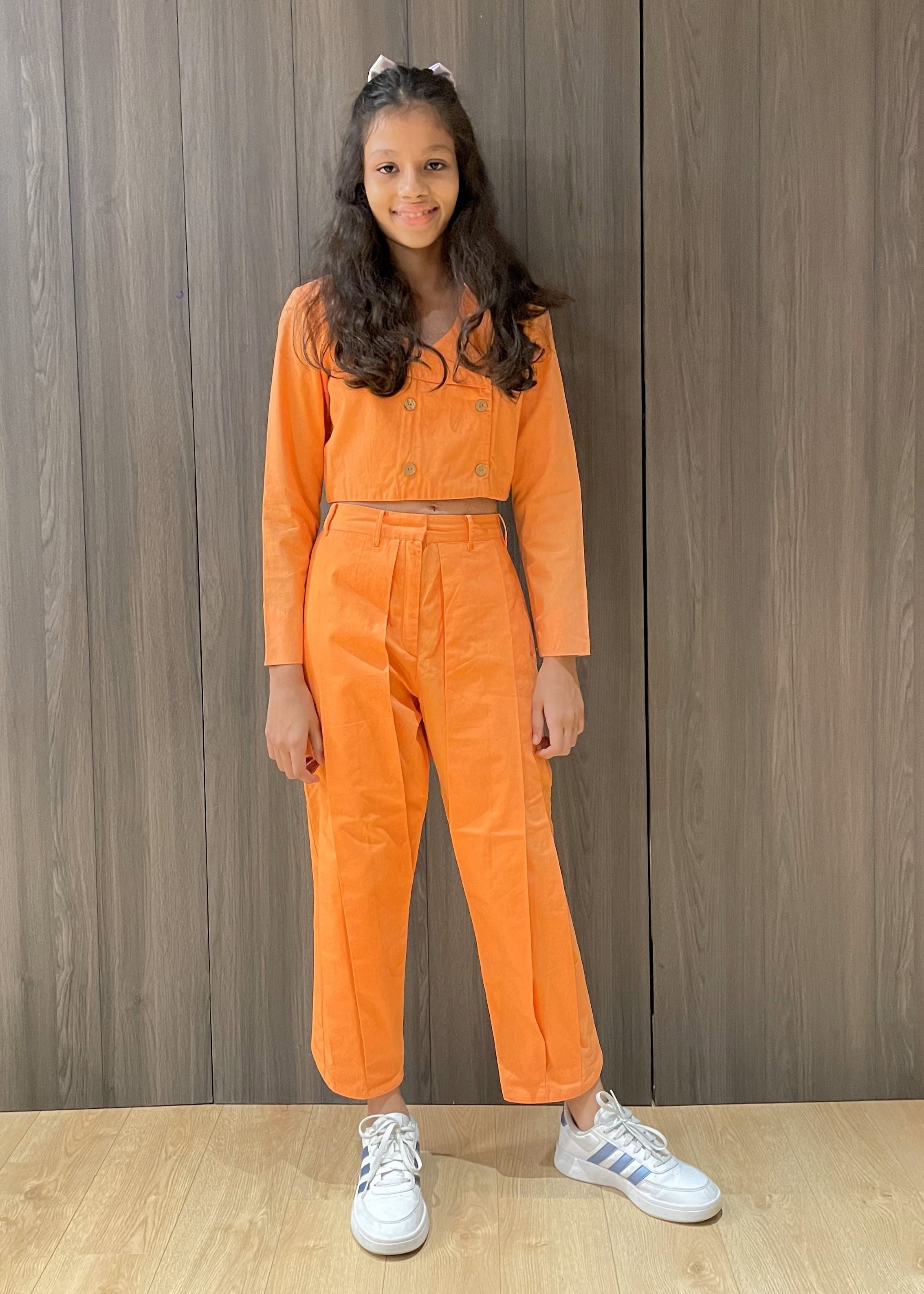 Orange Boxy Co-ord Set