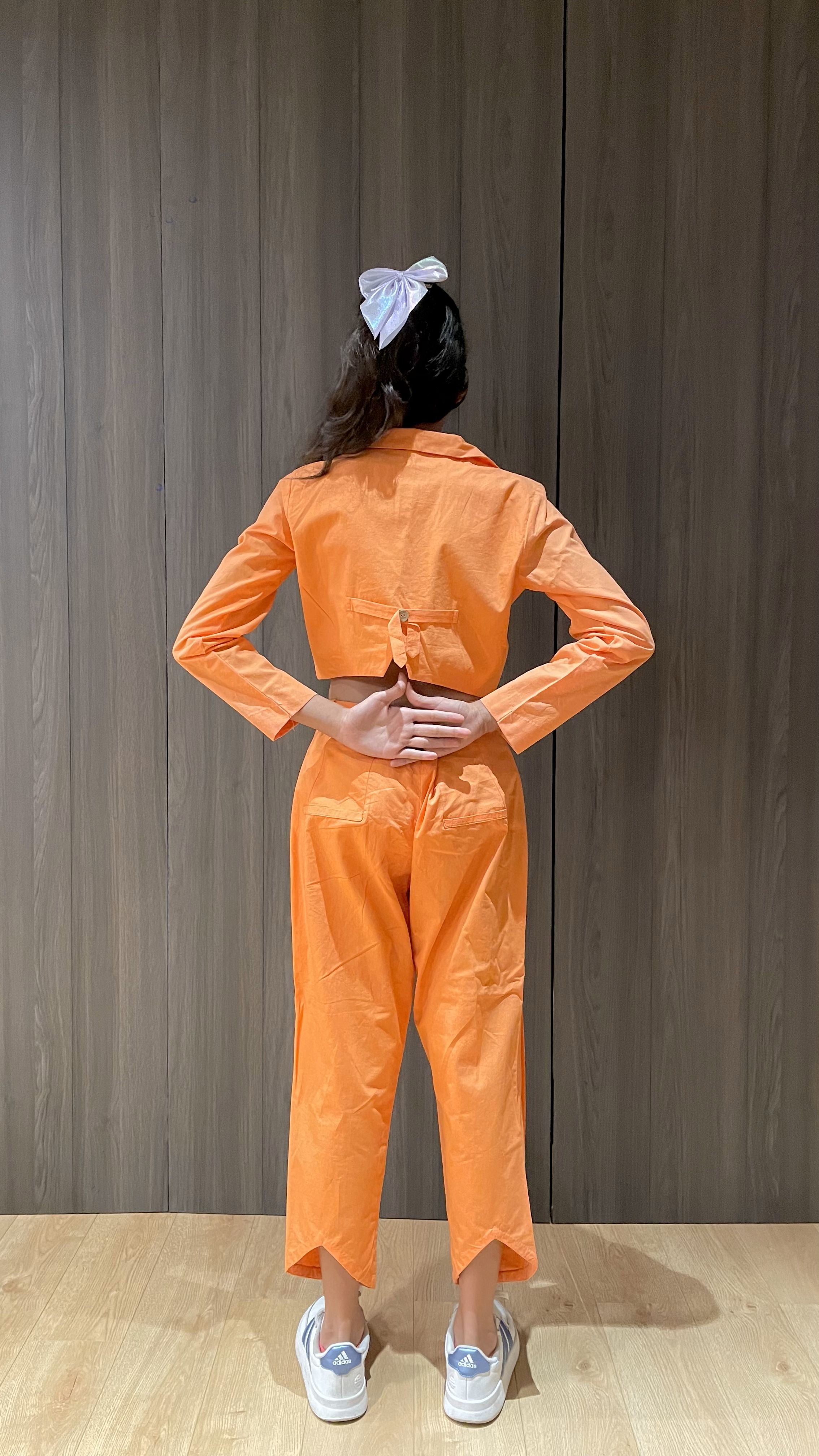 Orange Boxy Co ord Set