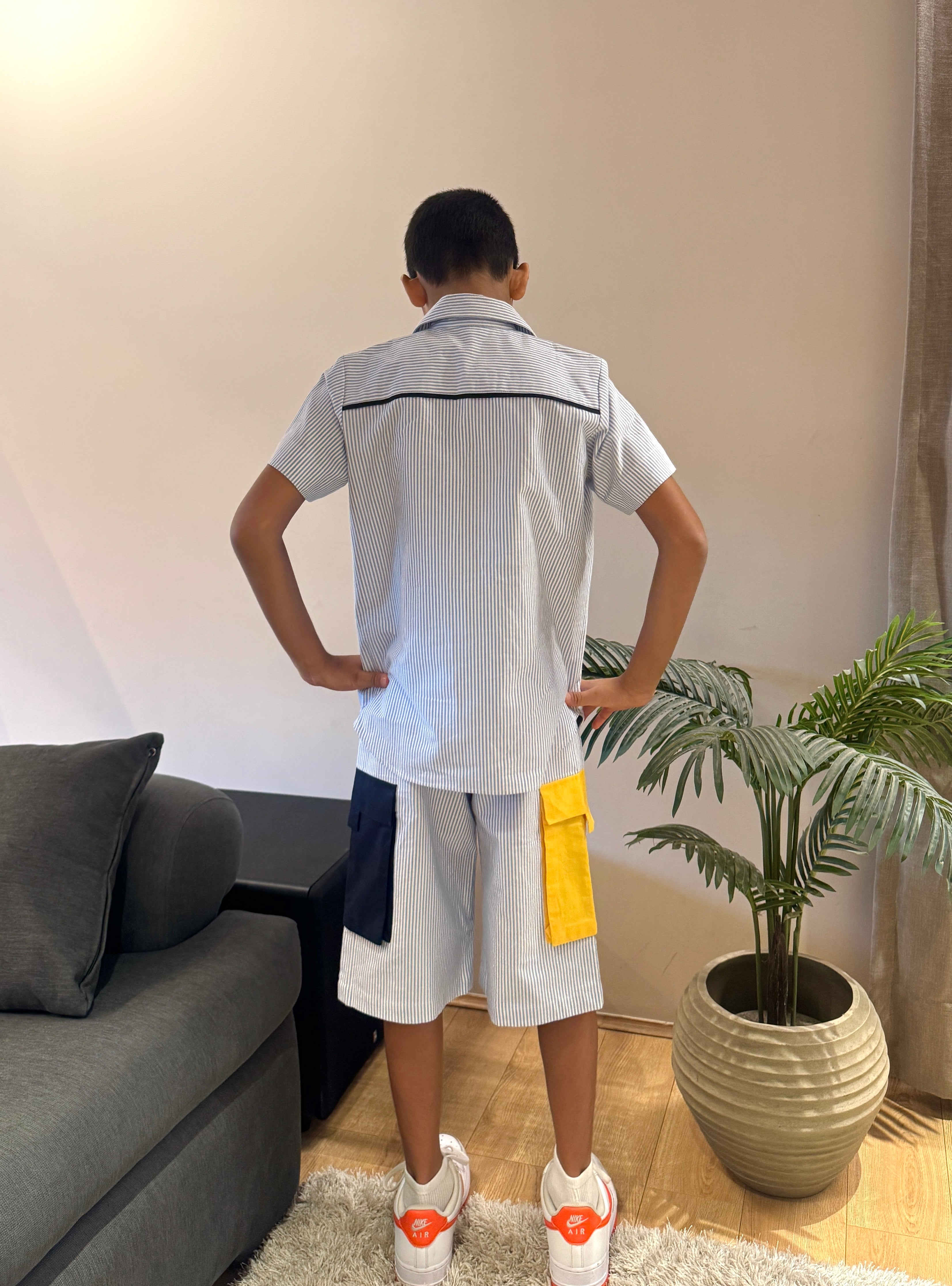 Pinstriped Pop Pockets Set