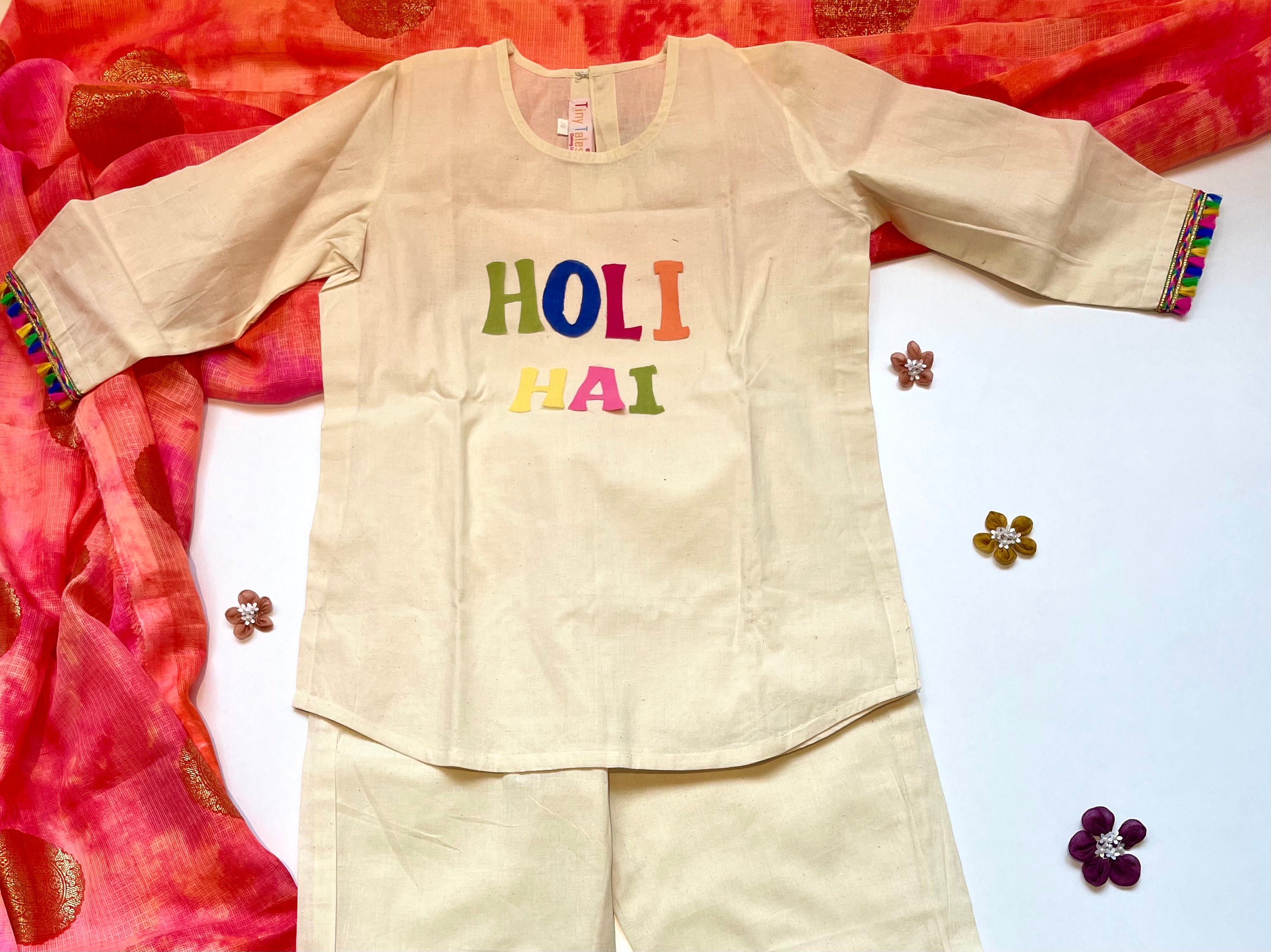 Holi Hai Short Kurta Set