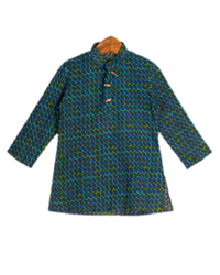 Parrot Button Printed Kurta