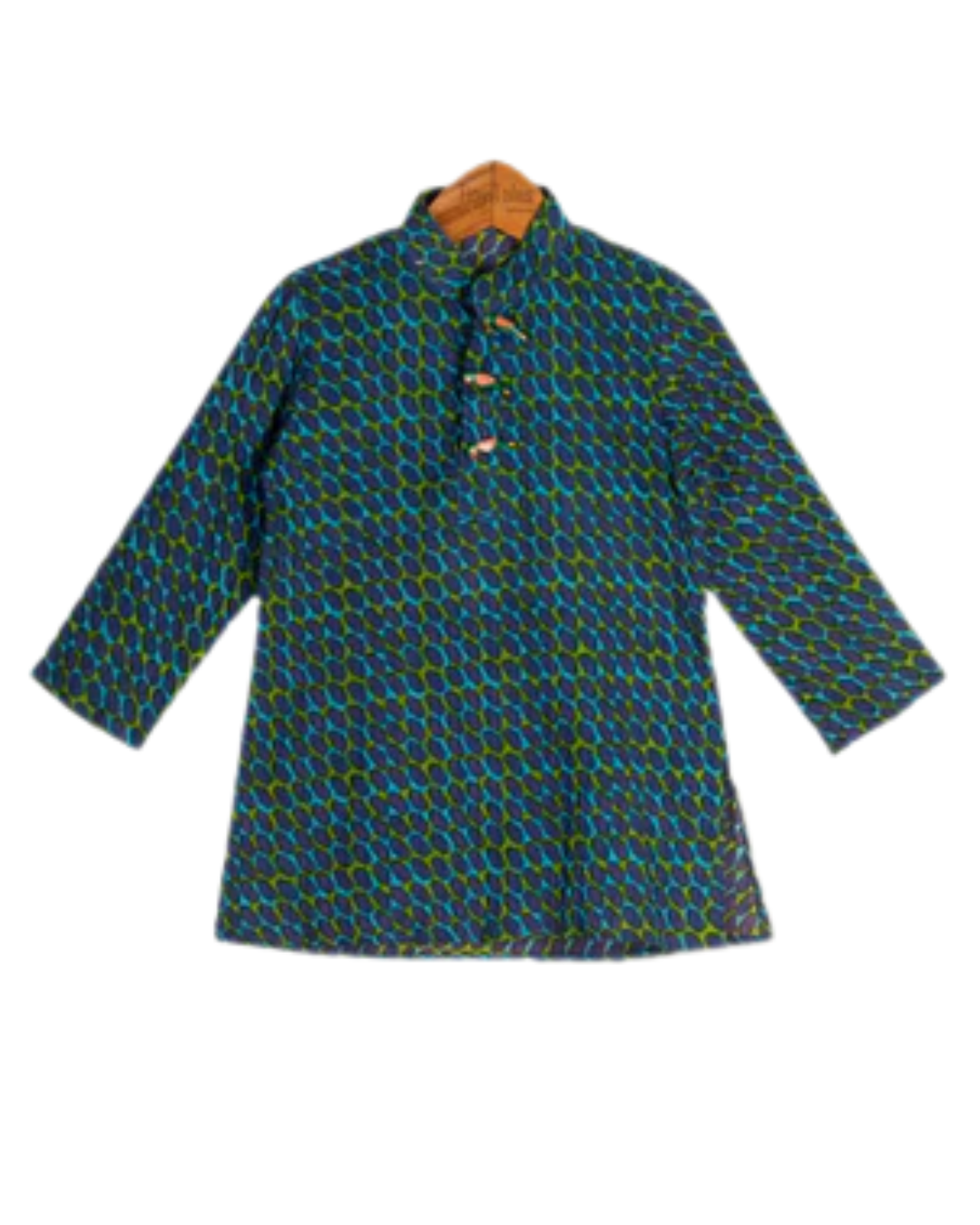 Parrot Button Printed Kurta