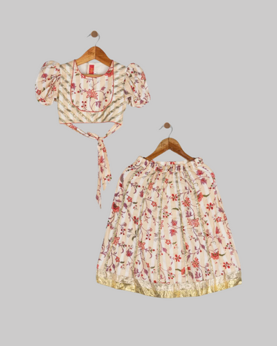 Cotton Printed Ghagra Set