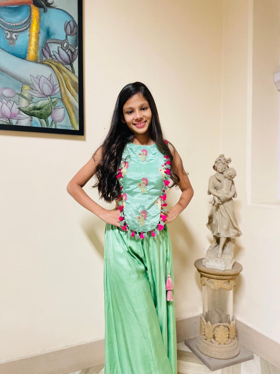 Brocade Corset Style Top with Kali Pants