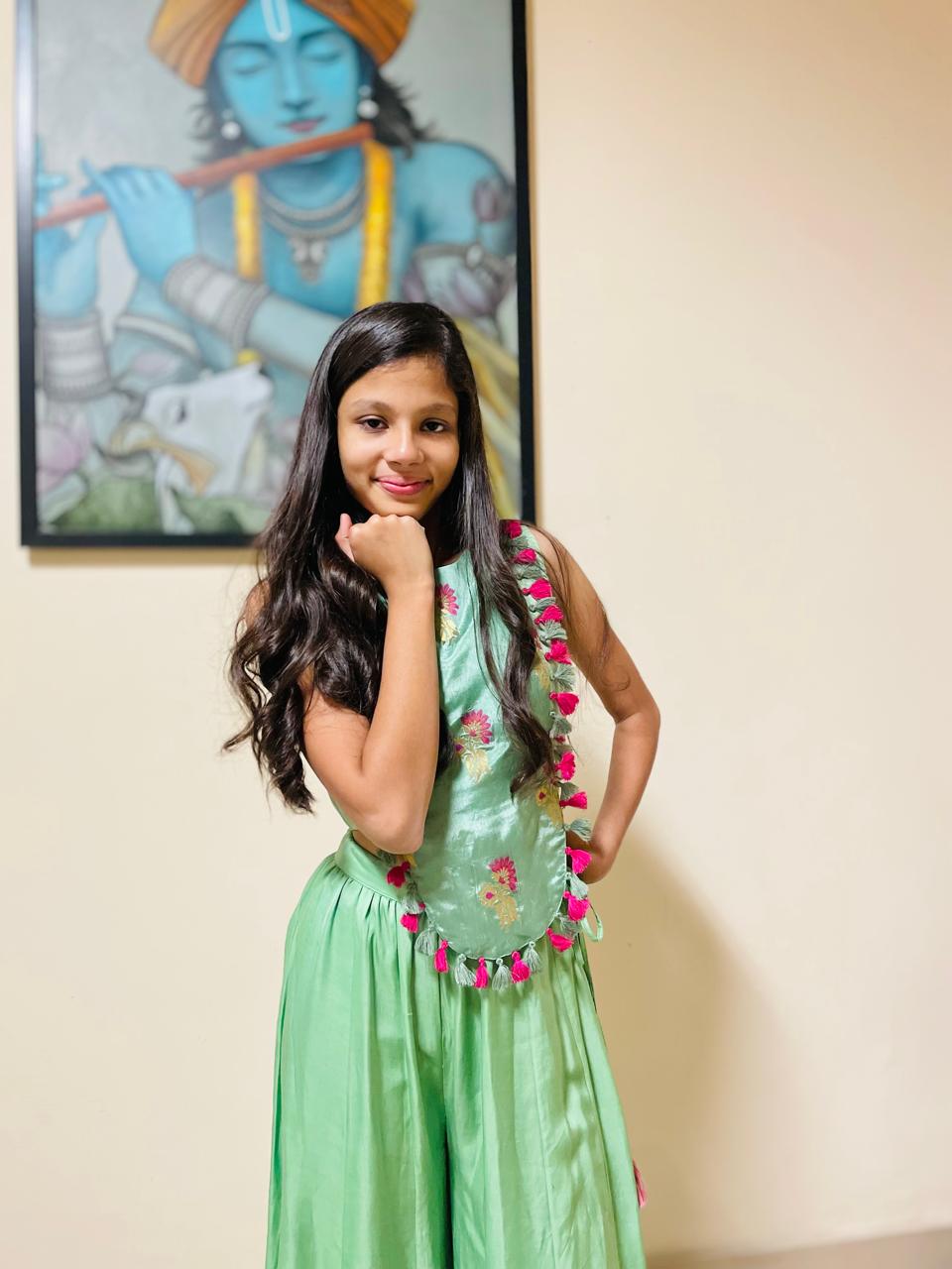 Brocade Corset Style Top with Kali Pants