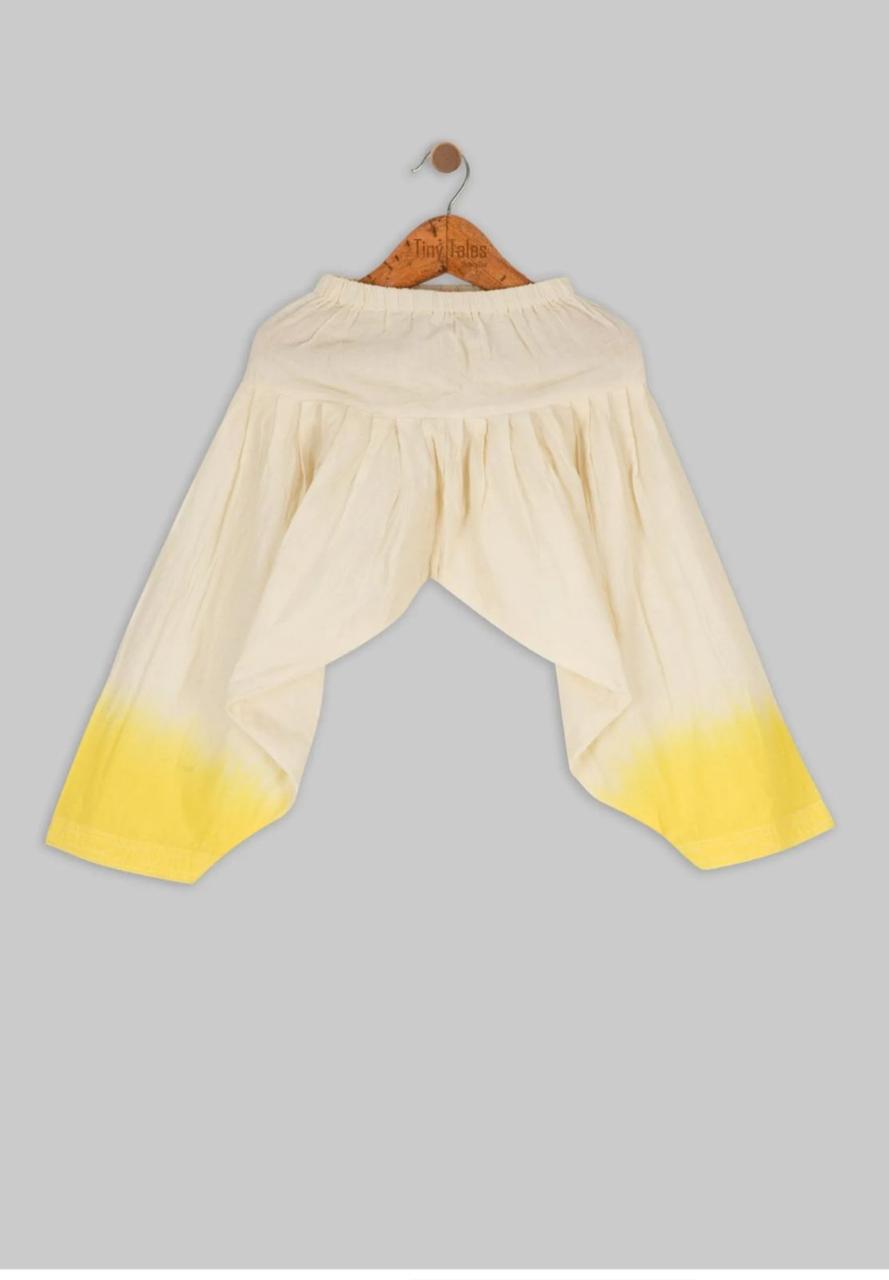 Yellow Shaded Kurta Set