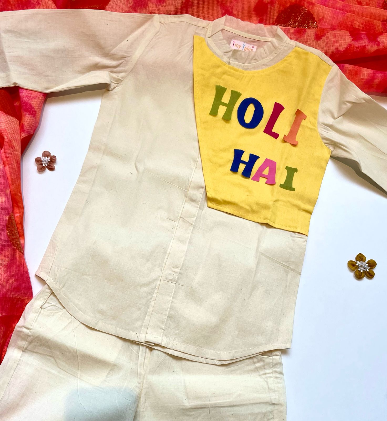 Holi Hai Kurta Style Shirt Set