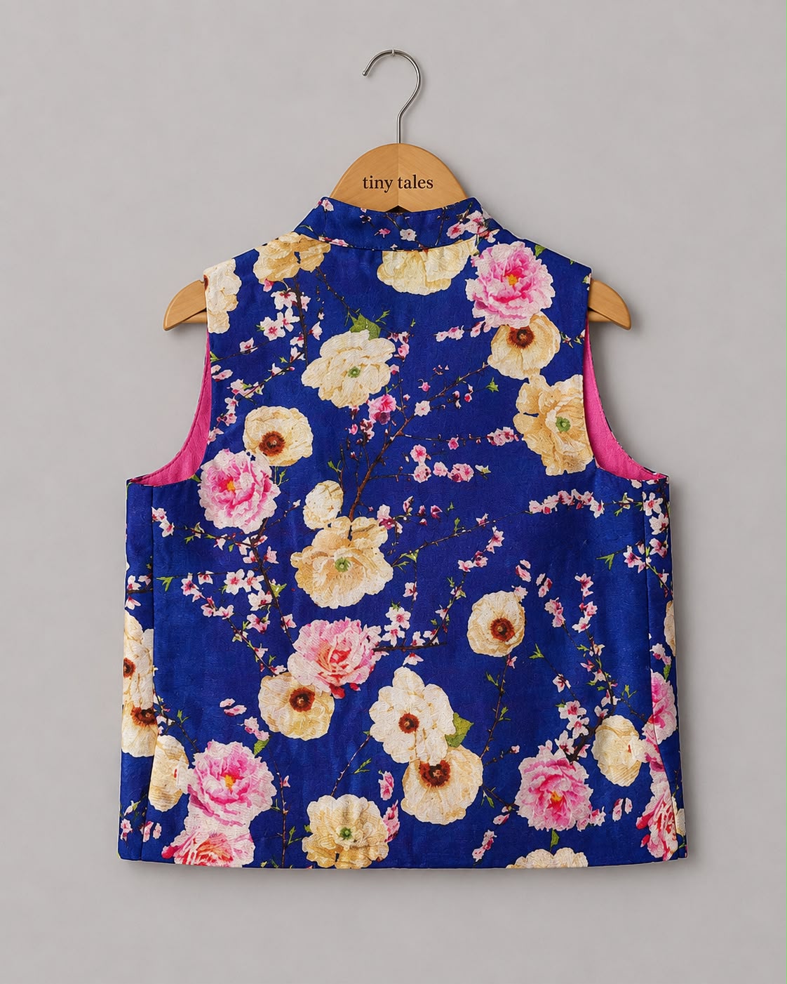 Blue Floral Waistcoat