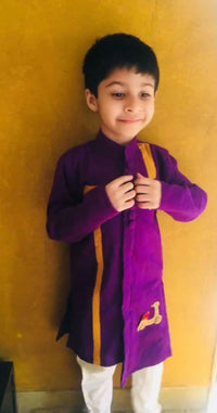 Purple Scooty Kurta