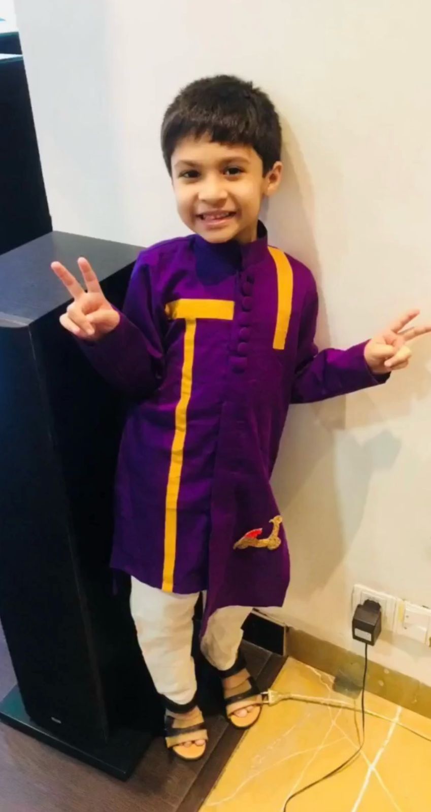 Purple Scooty Kurta