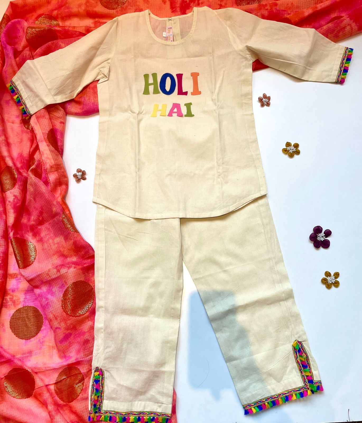 Holi Hai Short Kurta Set