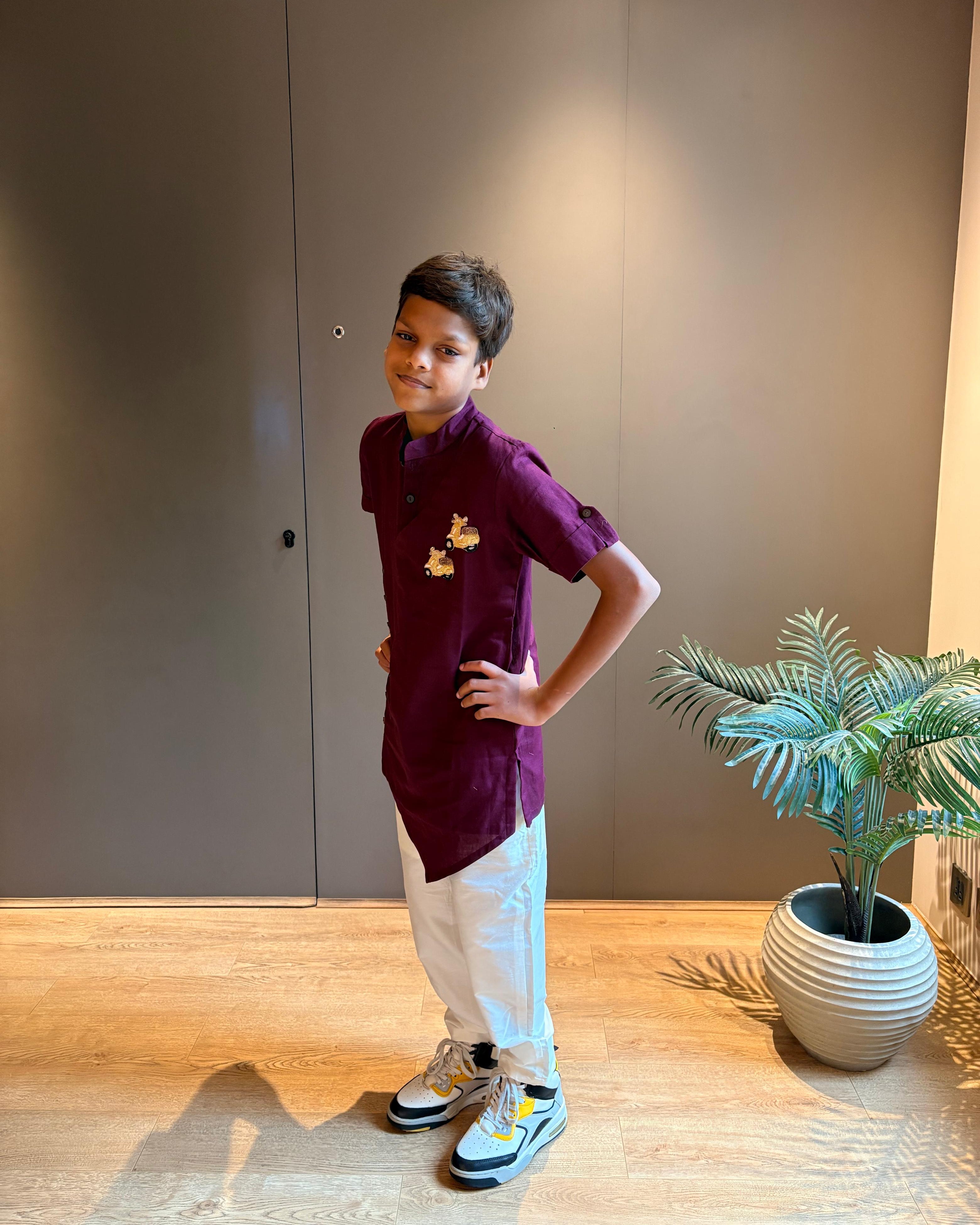 Purple Asymmetric Set