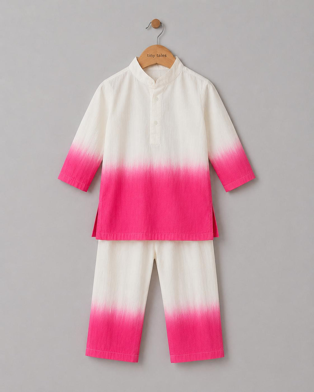 Pink Shaded Kurta Set