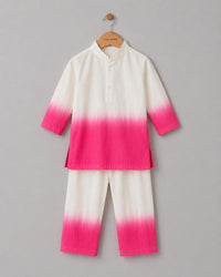 Pink Shaded Kurta Set