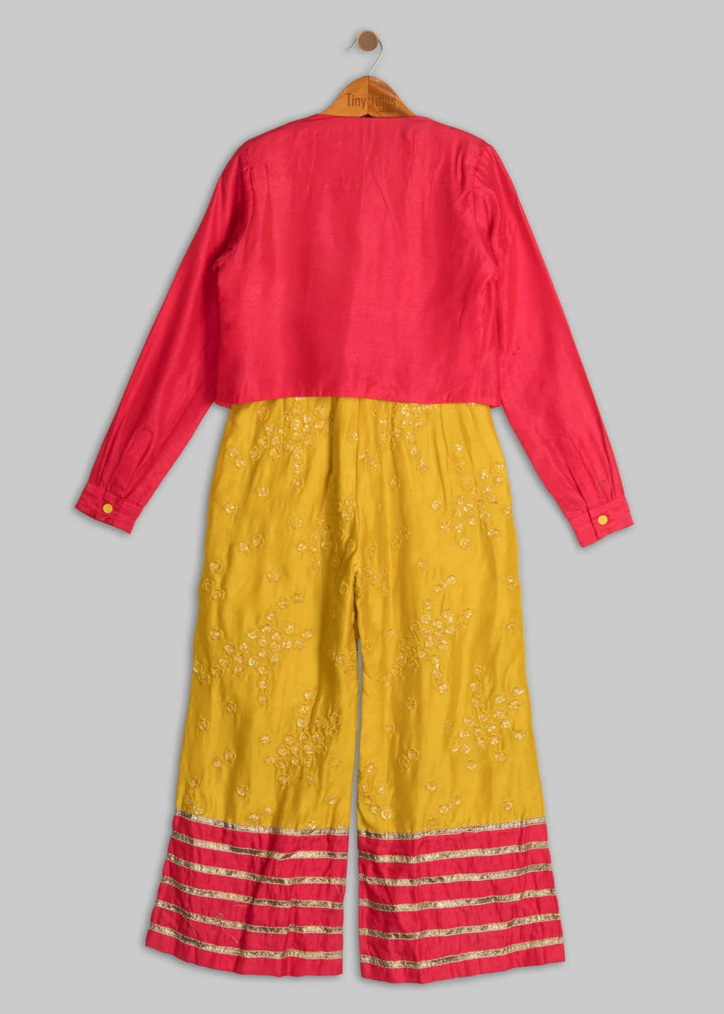 Yellow Jumpsuit with Pink Jacket - 9 Yrs