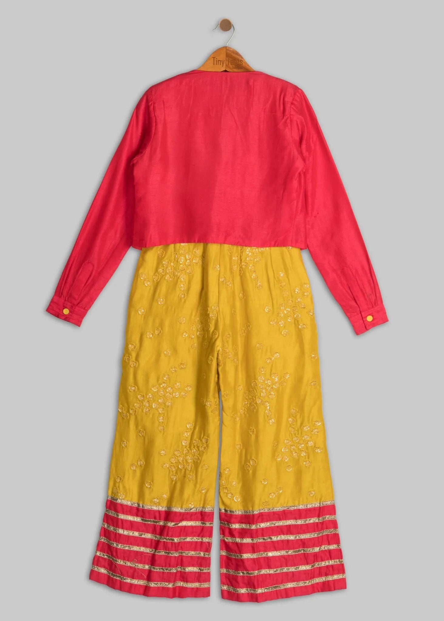 Yellow Jumpsuit with Pink Jacket - 9 Yrs